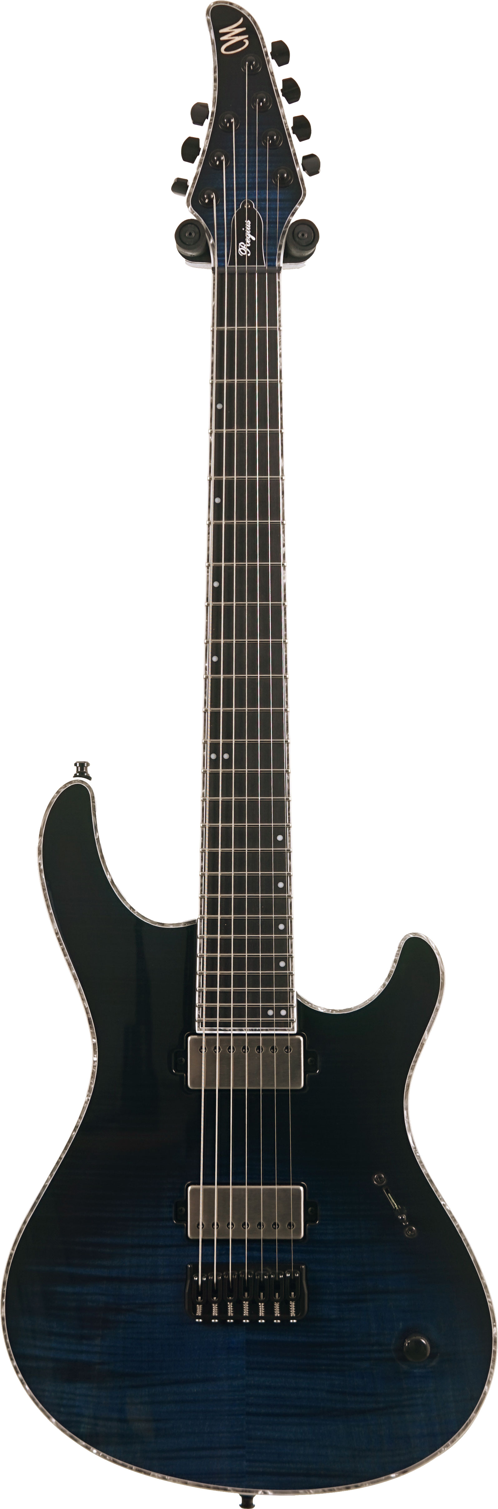 Mayones Regius 7 4A Flamed Maple Trans Light Blue Spirit #RF2603260