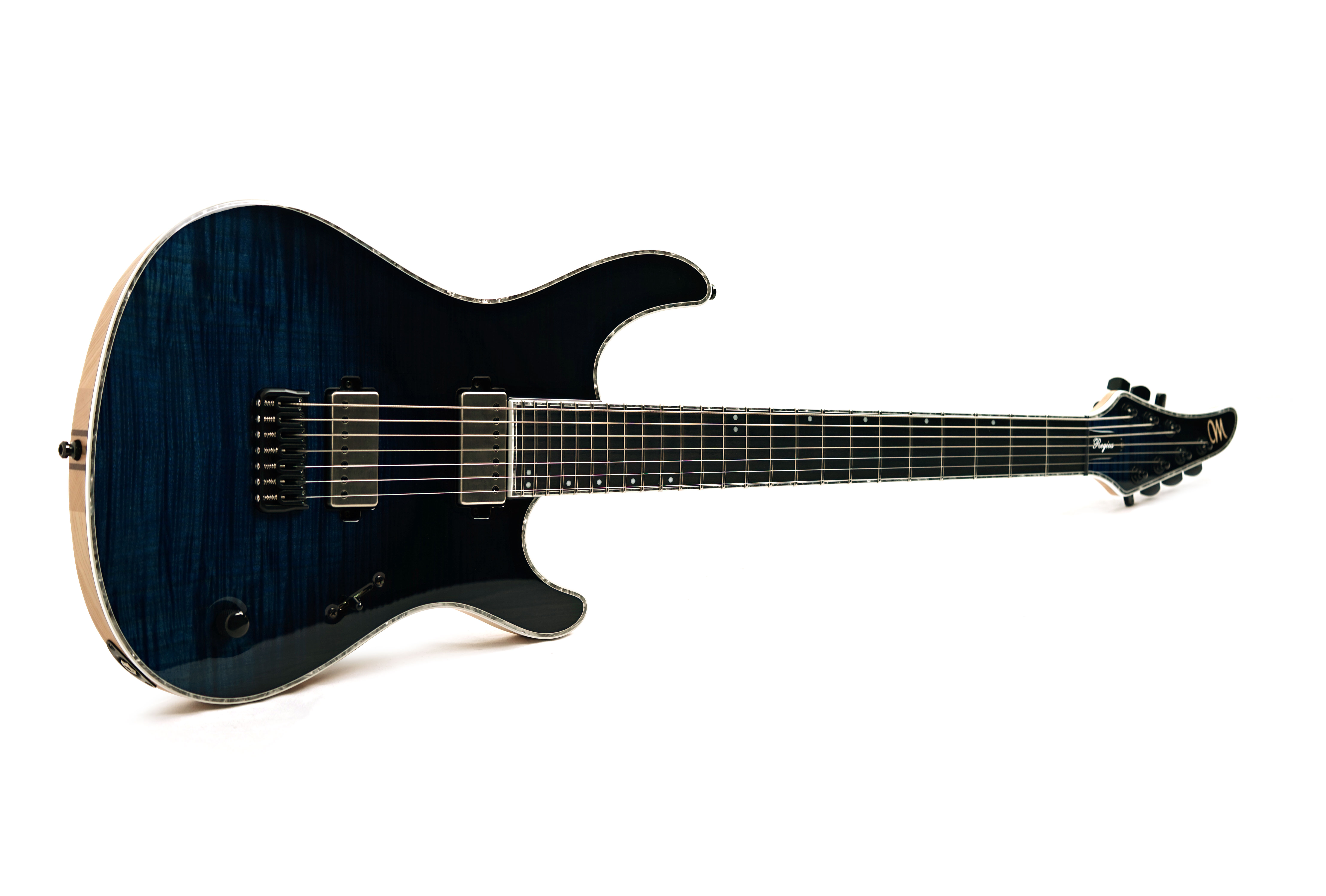 Mayones Regius 7 4A Flamed Maple Trans Light Blue Spirit #RF2603260