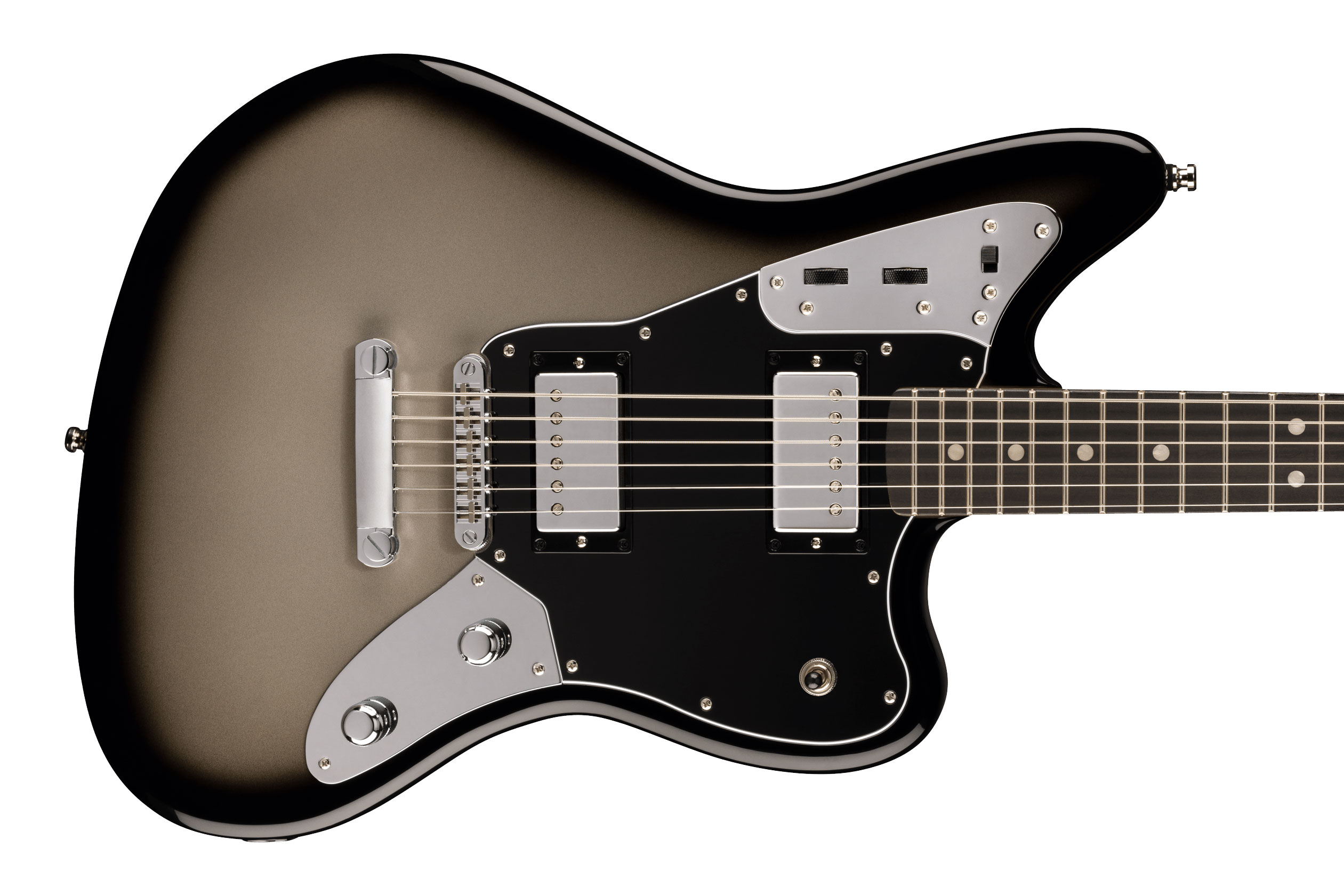 Fender Limited Edition Player Fusion Jaguar Baritone Ebony Fingerboard Silverburst