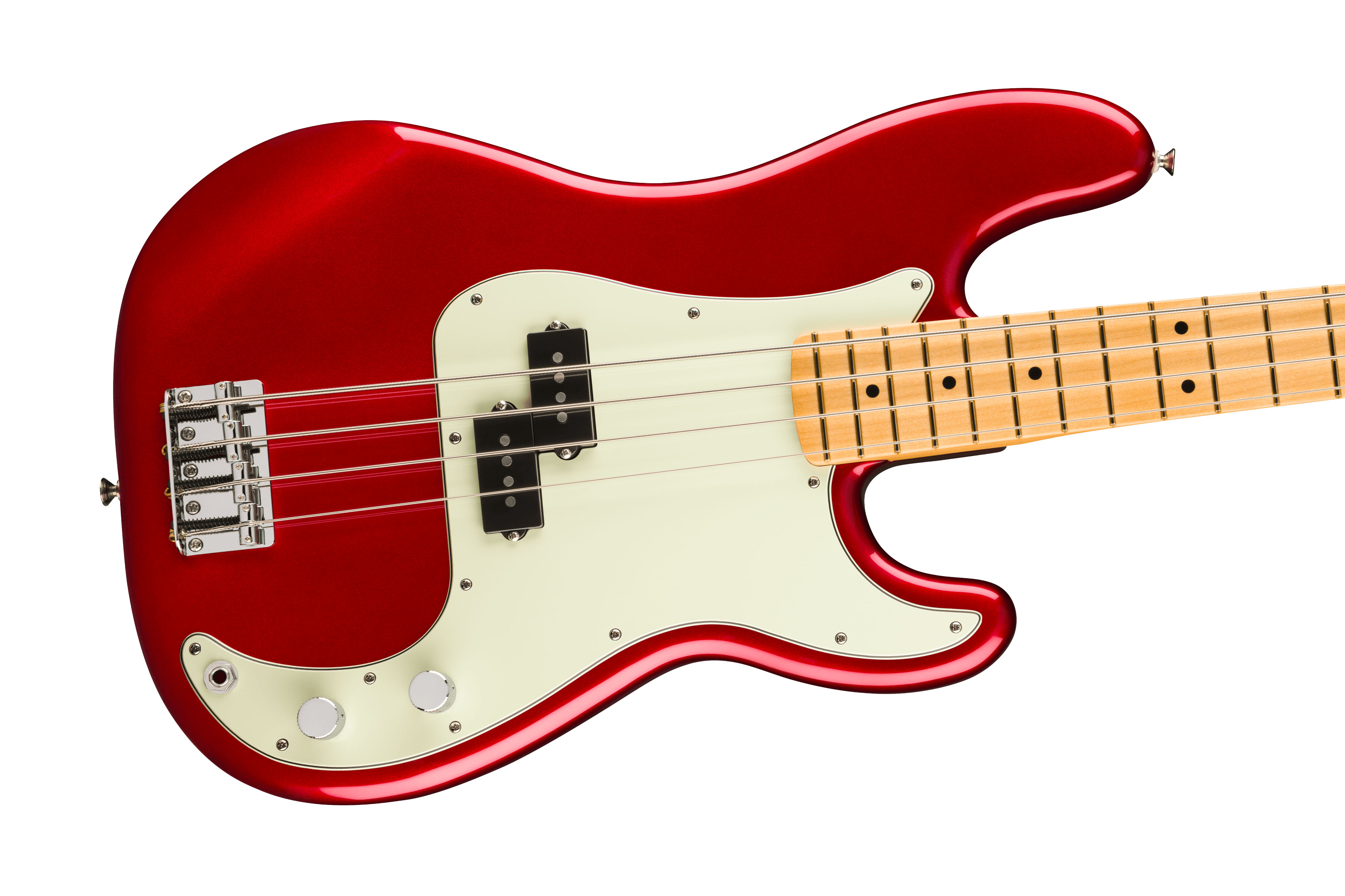 Fender 75th Anniversary Player II Precision Bass Candy Apple Red Maple Fingerboard