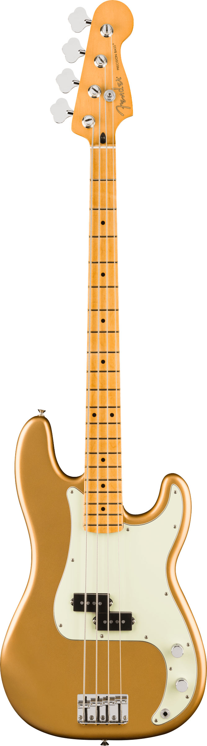 Fender 75th Anniversary Player II Precision Bass Aztec Gold Maple Fingerboard