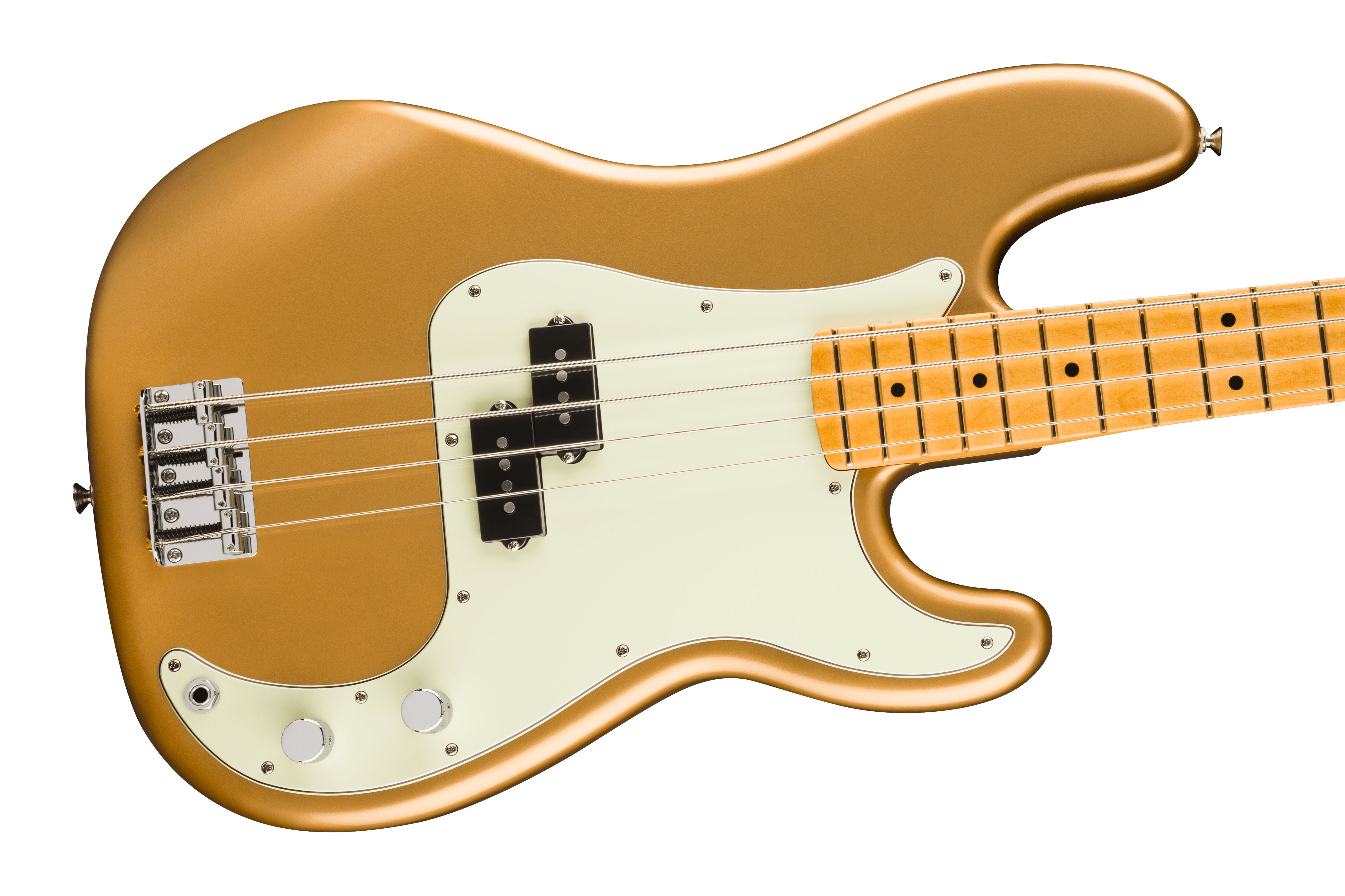 Fender 75th Anniversary Player II Precision Bass Aztec Gold Maple Fingerboard