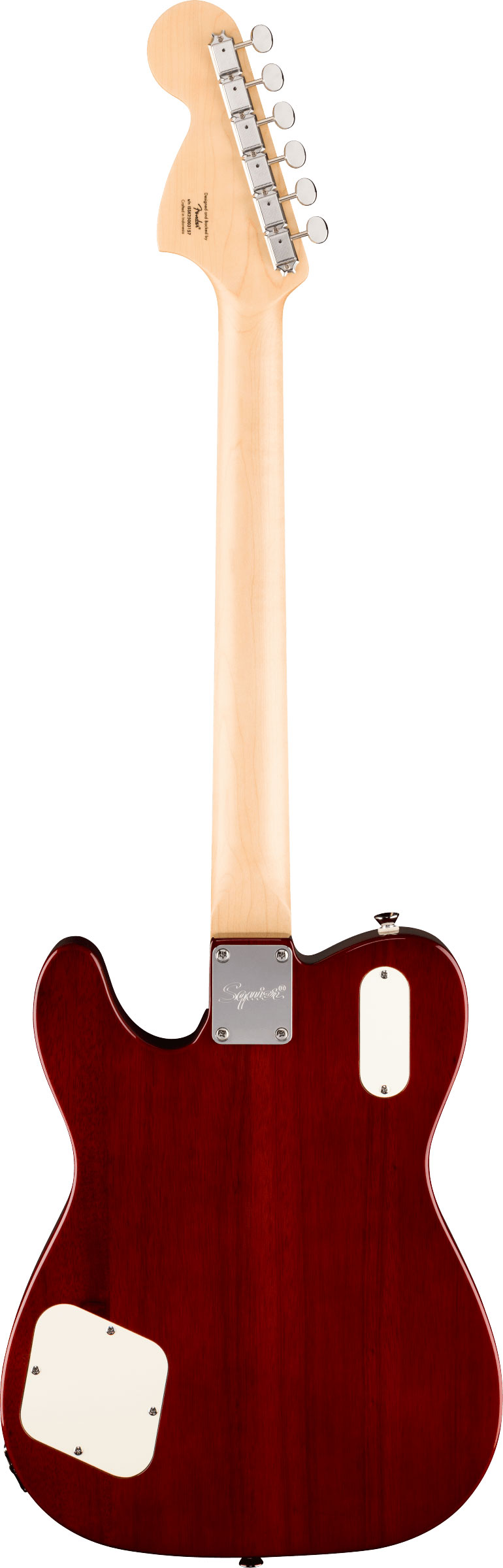 Squier Paranormal Troublemaker Telecaster Deluxe Bigsby Parchment Pickguard Honey Sunburst Indian Laurel Fingerboard