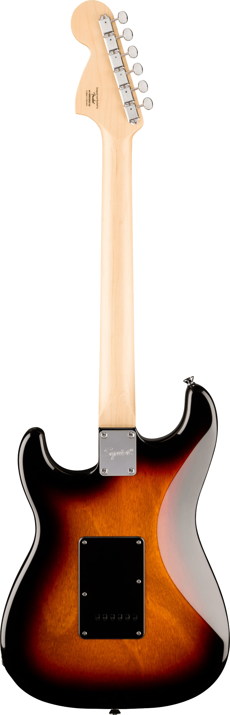 Squier Paranormal Stratocaster Deluxe Black Pickguard 3 Colour Sunburst Indian Laurel Fingerboard