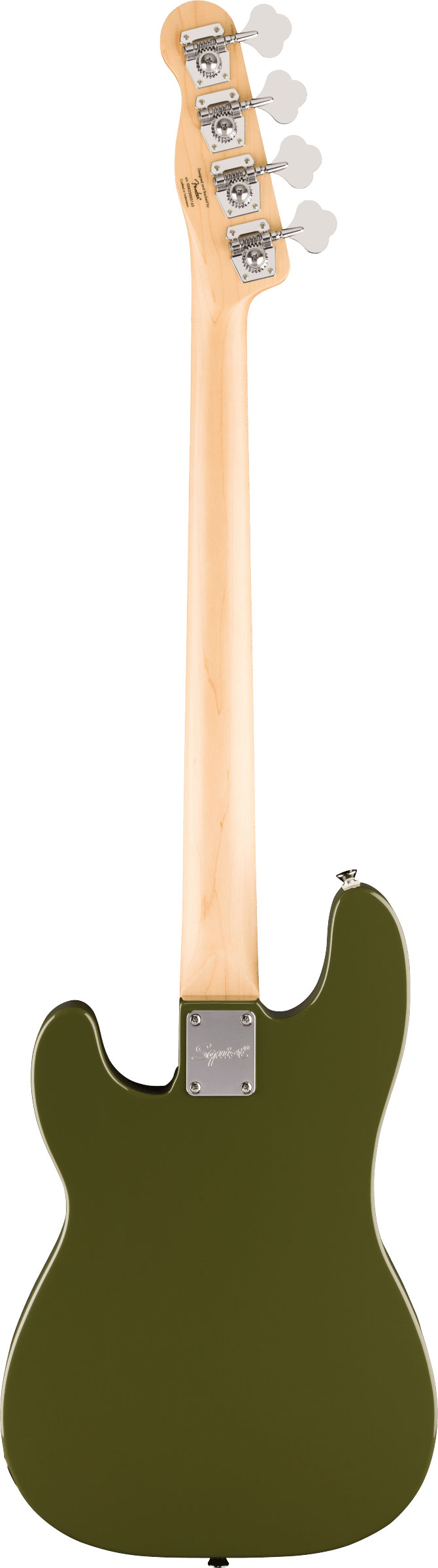 Squier Paranormal Precision Bass Thinline SJ Parchment Pickguard Olive Indian Laurel Fingerboard