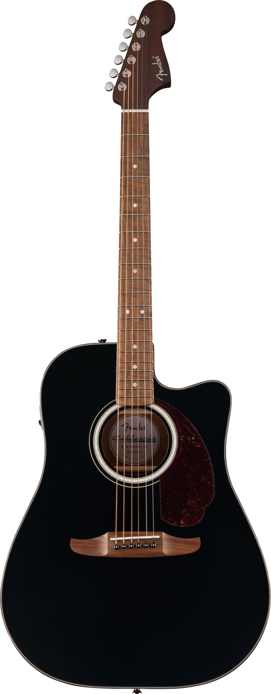 Fender California Deluxe Redondo CE Walnut Fingerboard Black