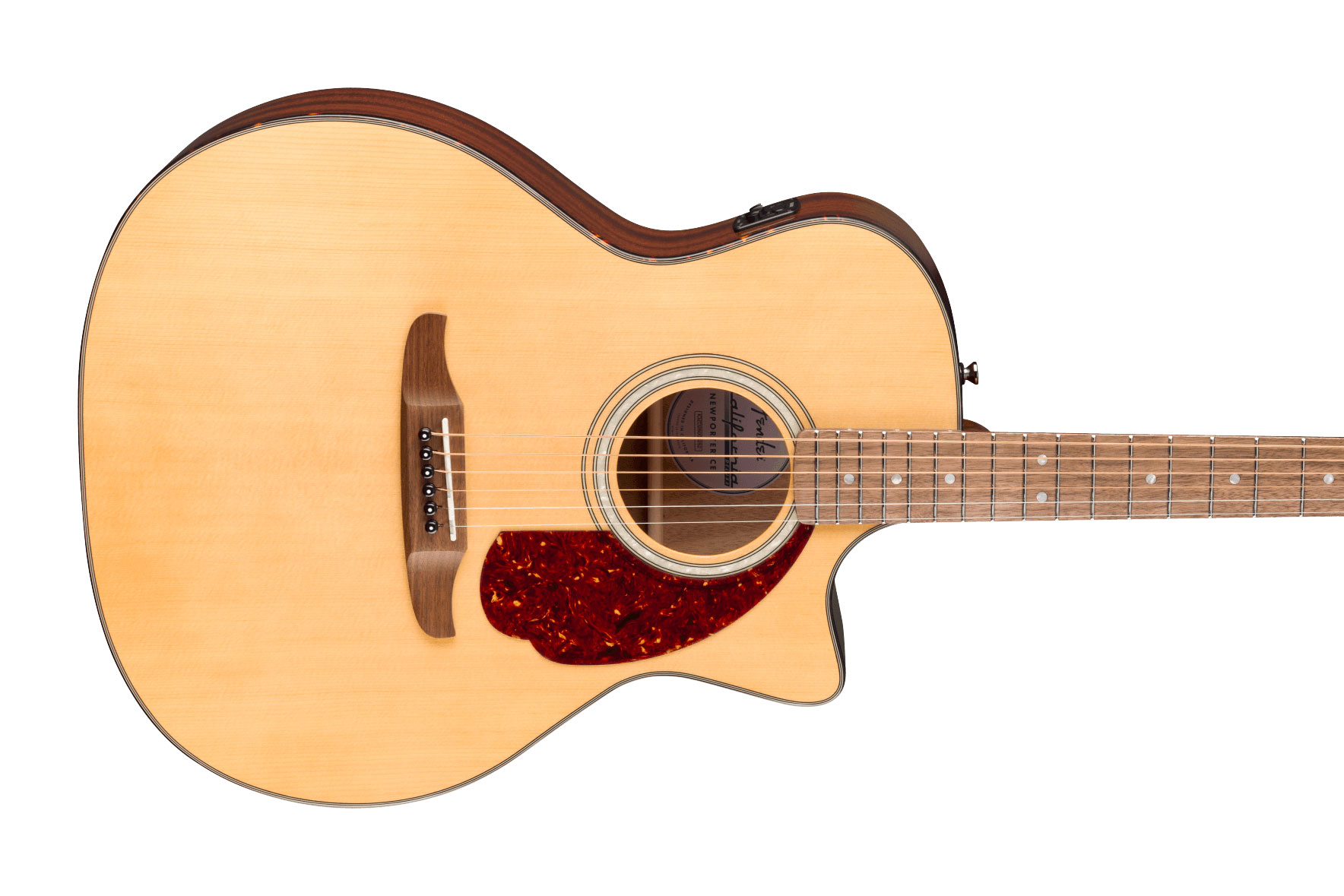 Fender California Deluxe Newporter CE Tortoiseshell Pickguard Natural