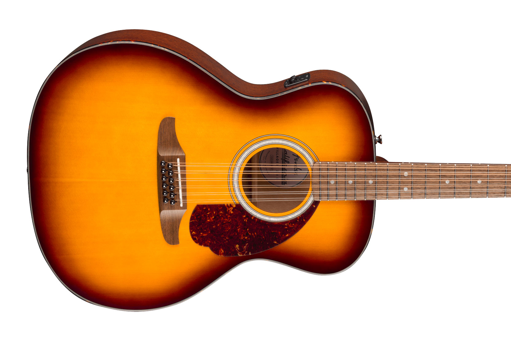 Fender California Deluxe Villager E Walnut Fingerboard Honey Sunburst