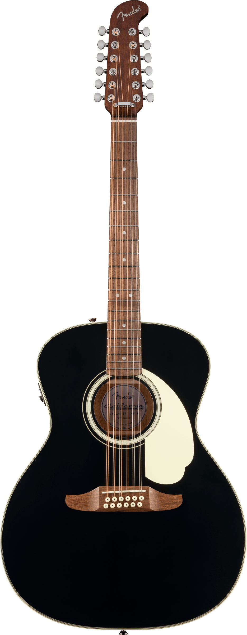 Fender California Deluxe Villager E Walnut Fingerboard Black