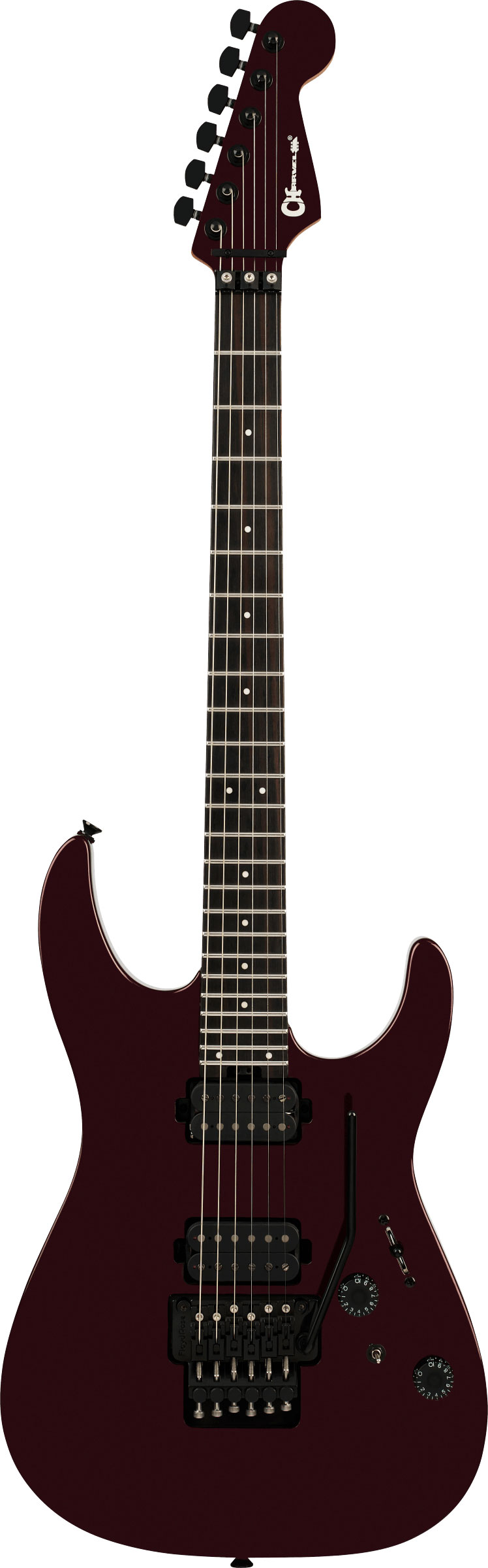 Charvel Pro-Mod Plus Dinky DK24 HH FR EB Ebony Fingerboard Crimson Eclipse