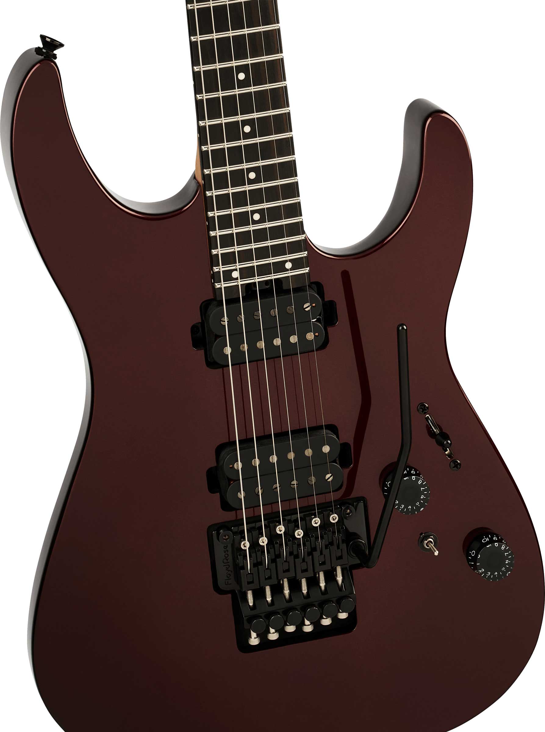 Charvel Pro-Mod Plus Dinky DK24 HH FR EB Ebony Fingerboard Crimson Eclipse