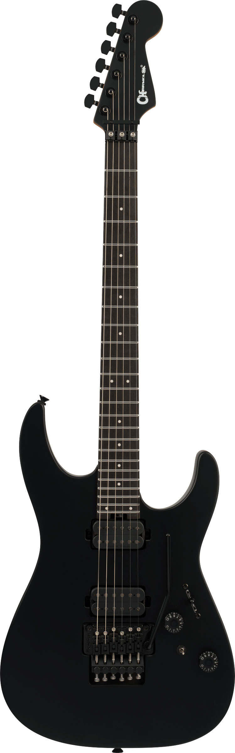 Charvel Pro-Mod Plus Dinky DK24 HH FR EB Ebony Fingerboard Satin Black