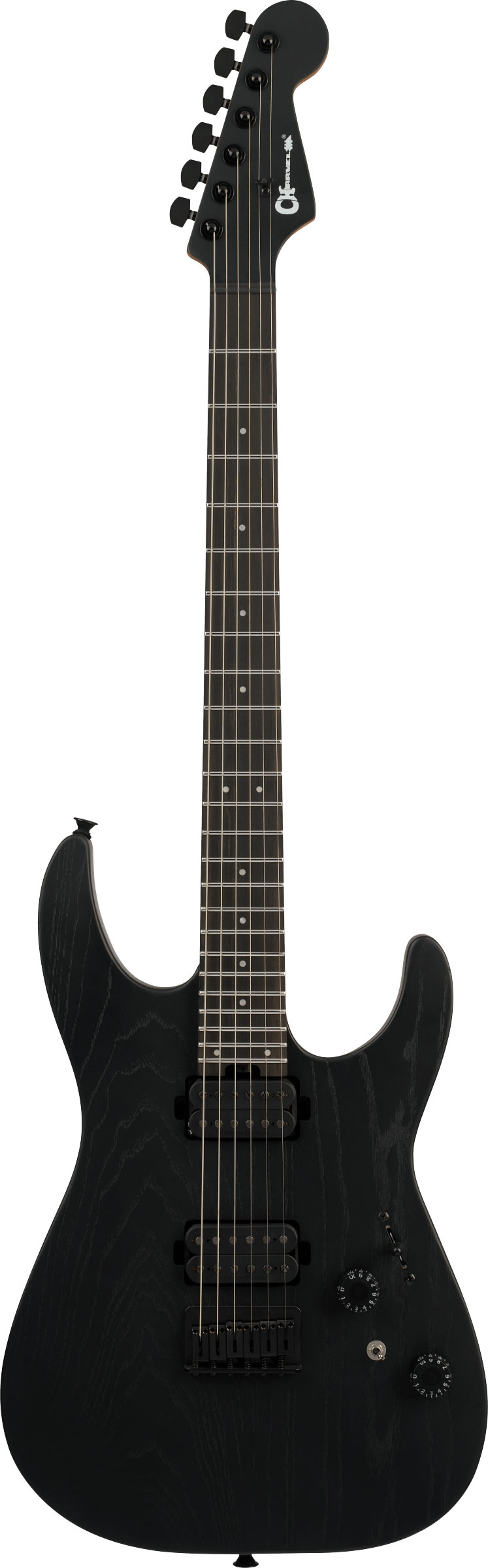 Charvel Pro-Mod Plus Dinky DK24 HH HT EB Ebony Fingerboard Black Ash
