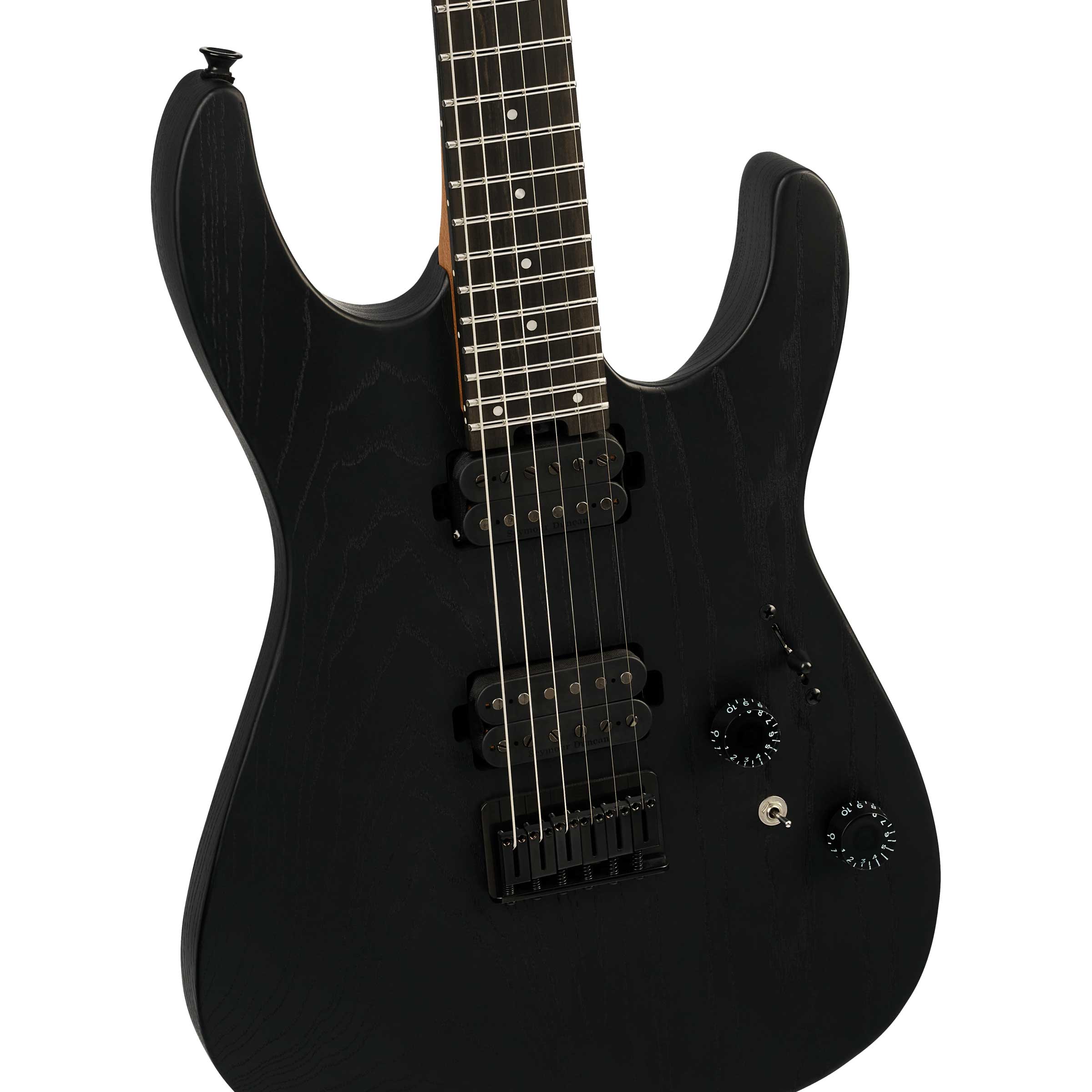 Charvel Pro-Mod Plus Dinky DK24 HH HT EB Ebony Fingerboard Black Ash