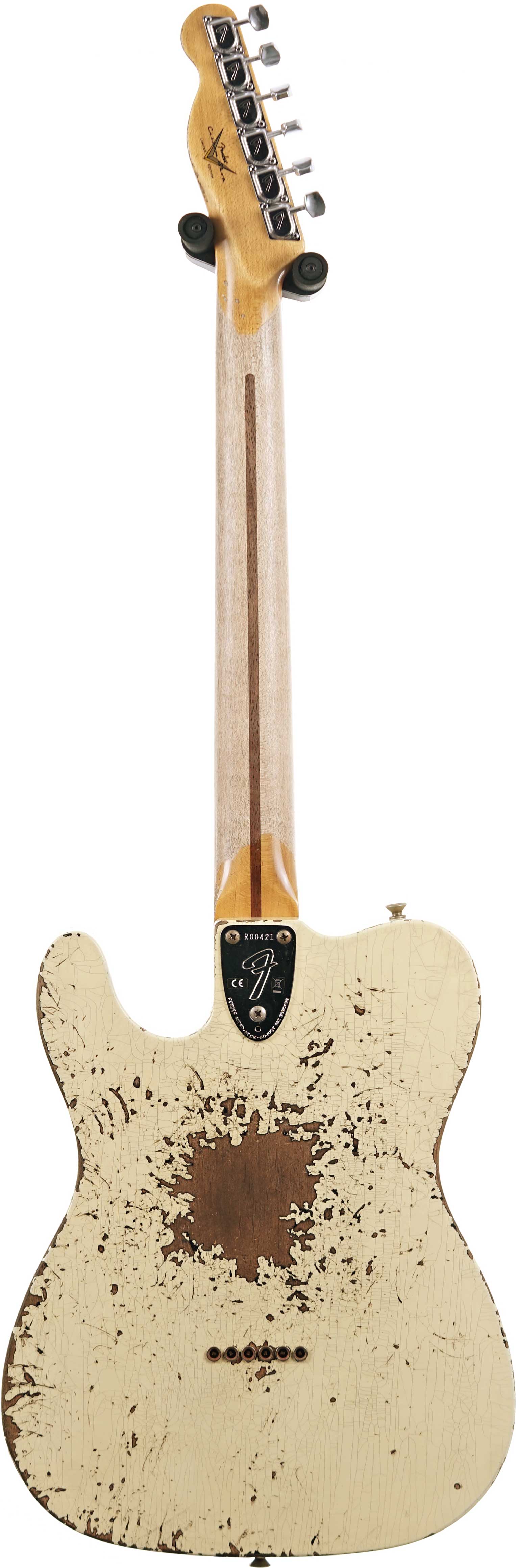 Fender Custom Shop Limited Edition Telecaster Custom Super Heavy Relic Aged Vintage White Over Black #R00421