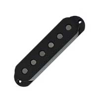 Lollar Strat Special S Flat Middle Black