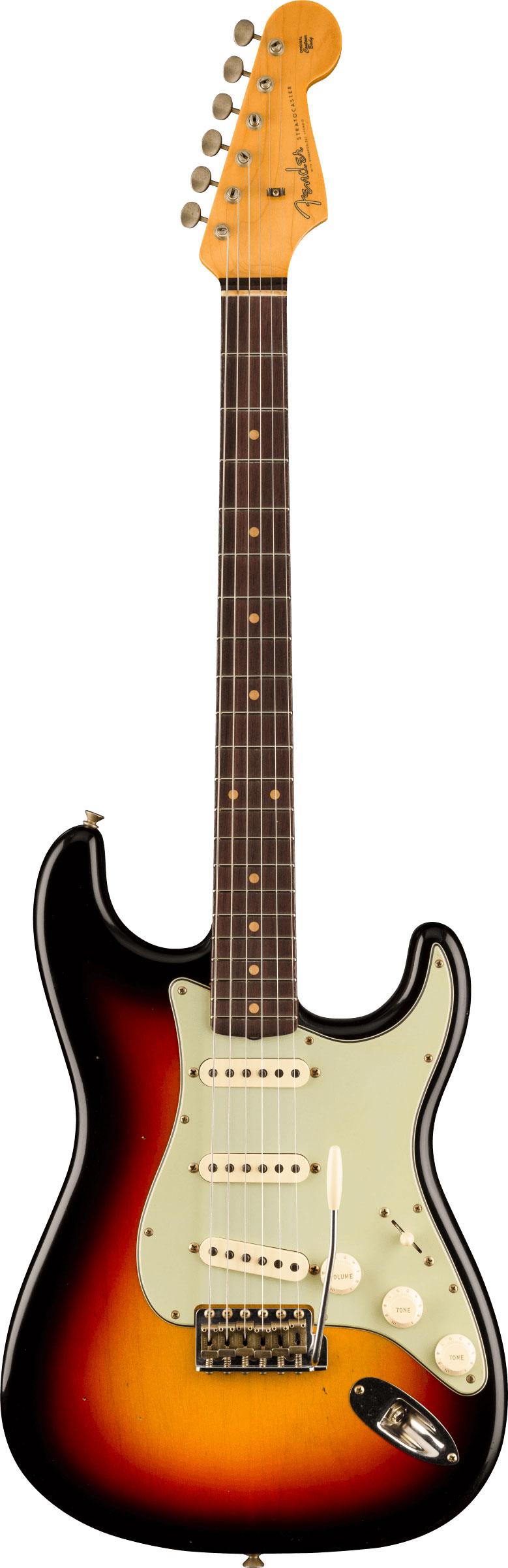 Fender Custom Shop 1960 Stratocaster Journeyman Relic Bleached 3 Colour Sunburst