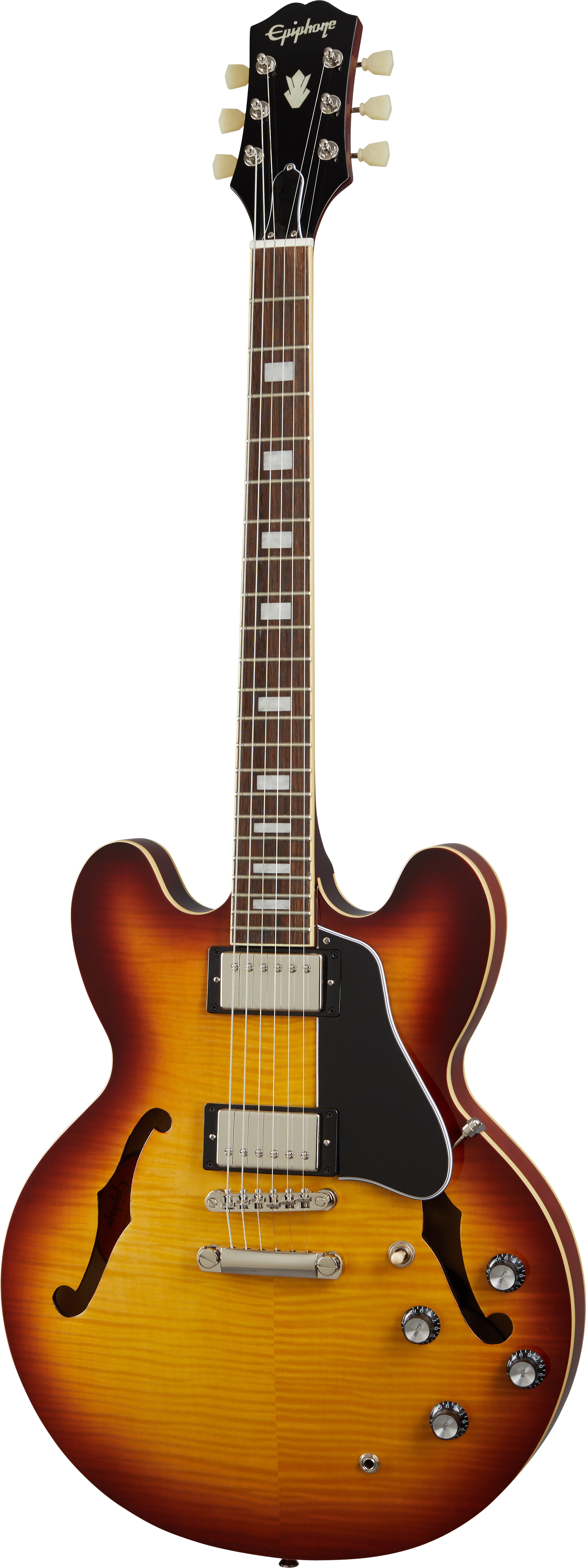 Epiphone Inspired by Gibson ES-335 Figured Raspberry Tea Burst Rosewood Fingerboard