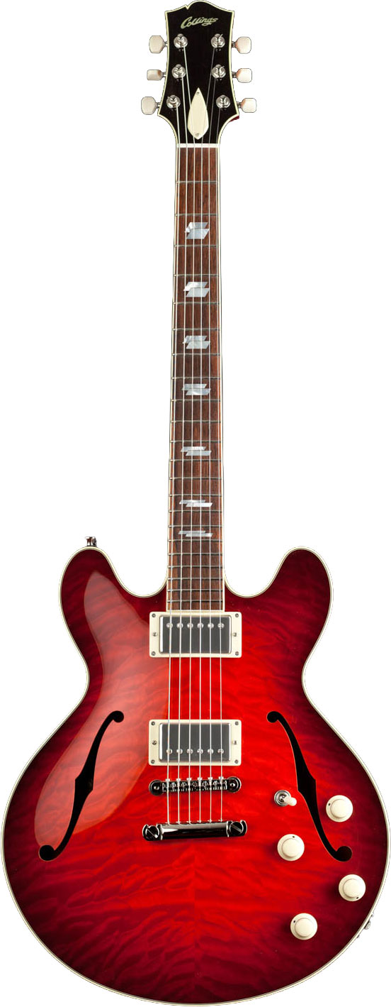 Collings I35 Deluxe Merlot Quilt