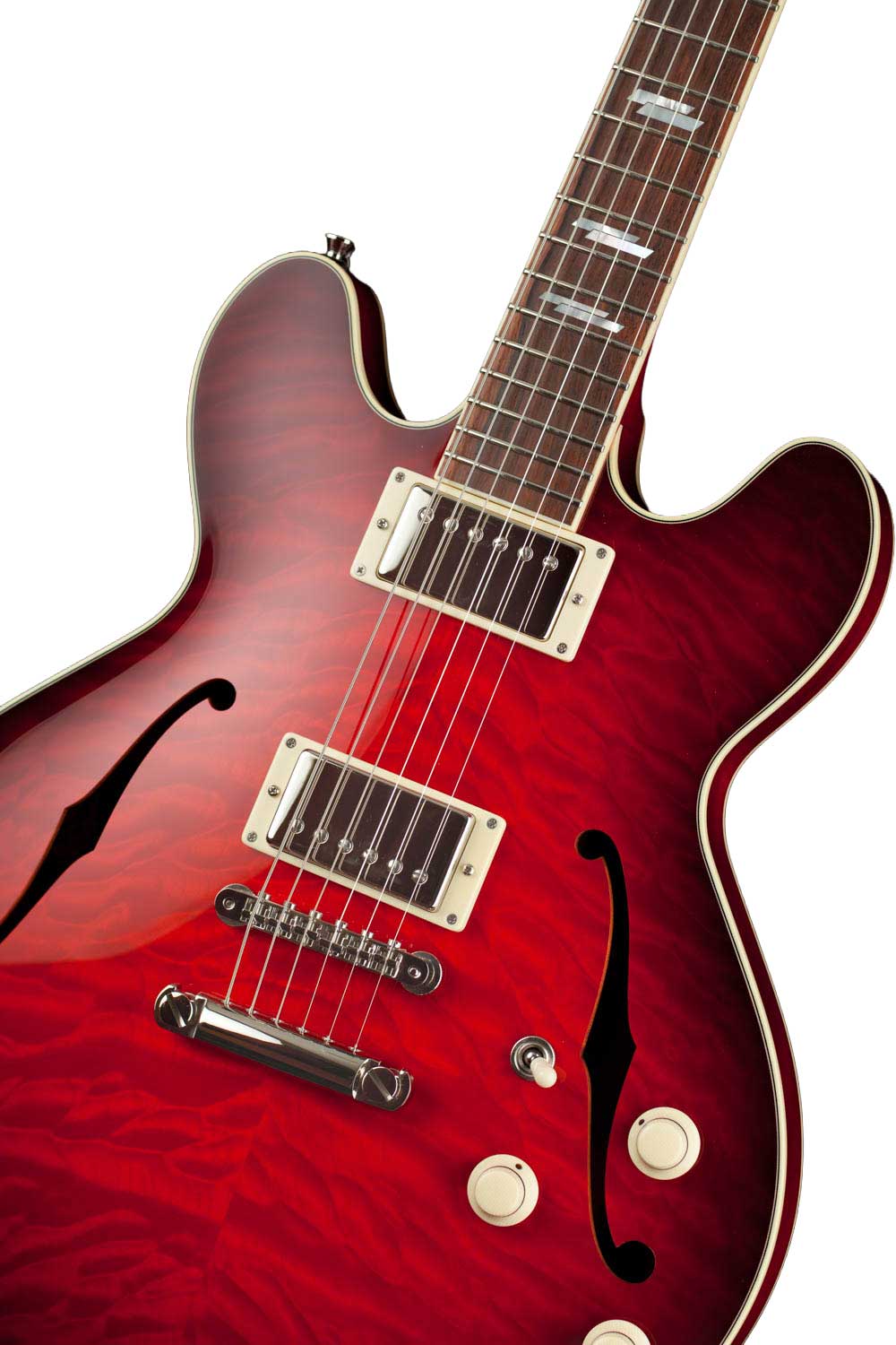 Collings I35 Deluxe Merlot Quilt
