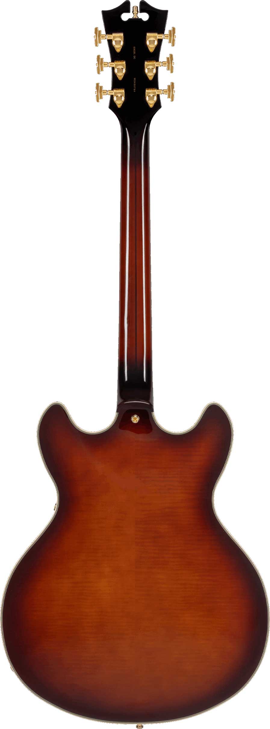 D'Angelico Excel DC Stop-Bar Amaretto Burst