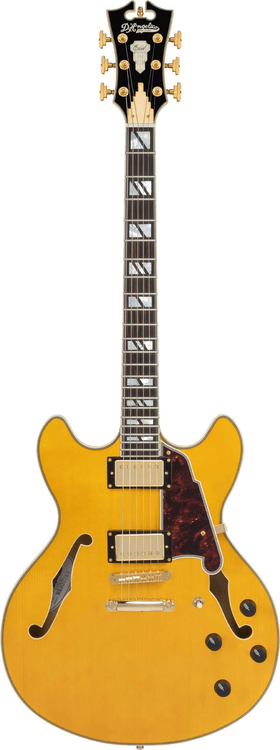 D'Angelico Excel DC Stop-Bar Amber