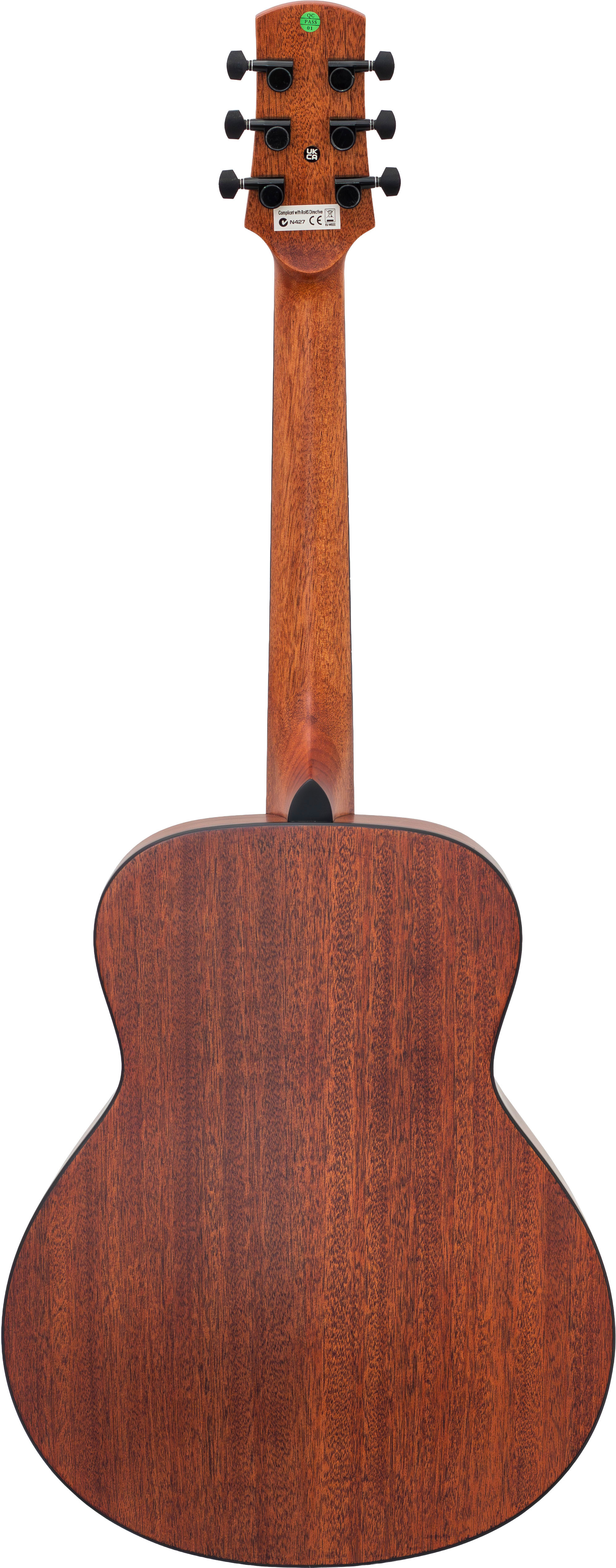 Adam Black O-2TE Travel Electro Acoustic Guitar with Gigbag Vintage Sunburst