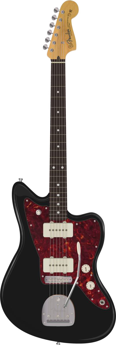 Fender FSR Hybrid II Jazzmaster Satin Black Rosewood Fingerboard