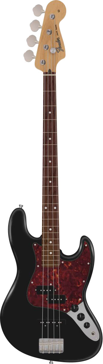 Fender FSR Hybrid II Jazz Bass PJ Satin Black Rosewood Fingerboard