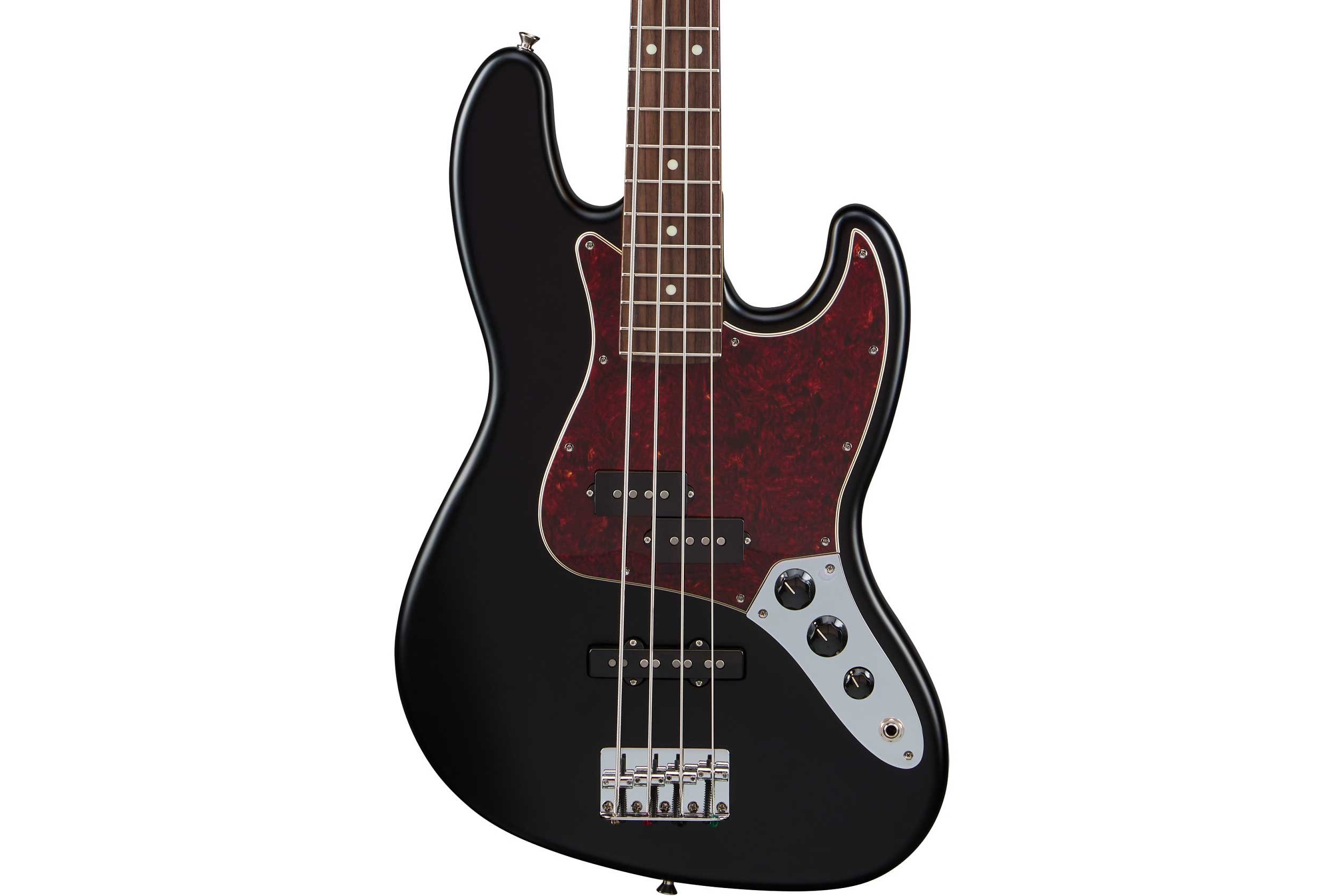 Fender FSR Hybrid II Jazz Bass PJ Satin Black Rosewood Fingerboard