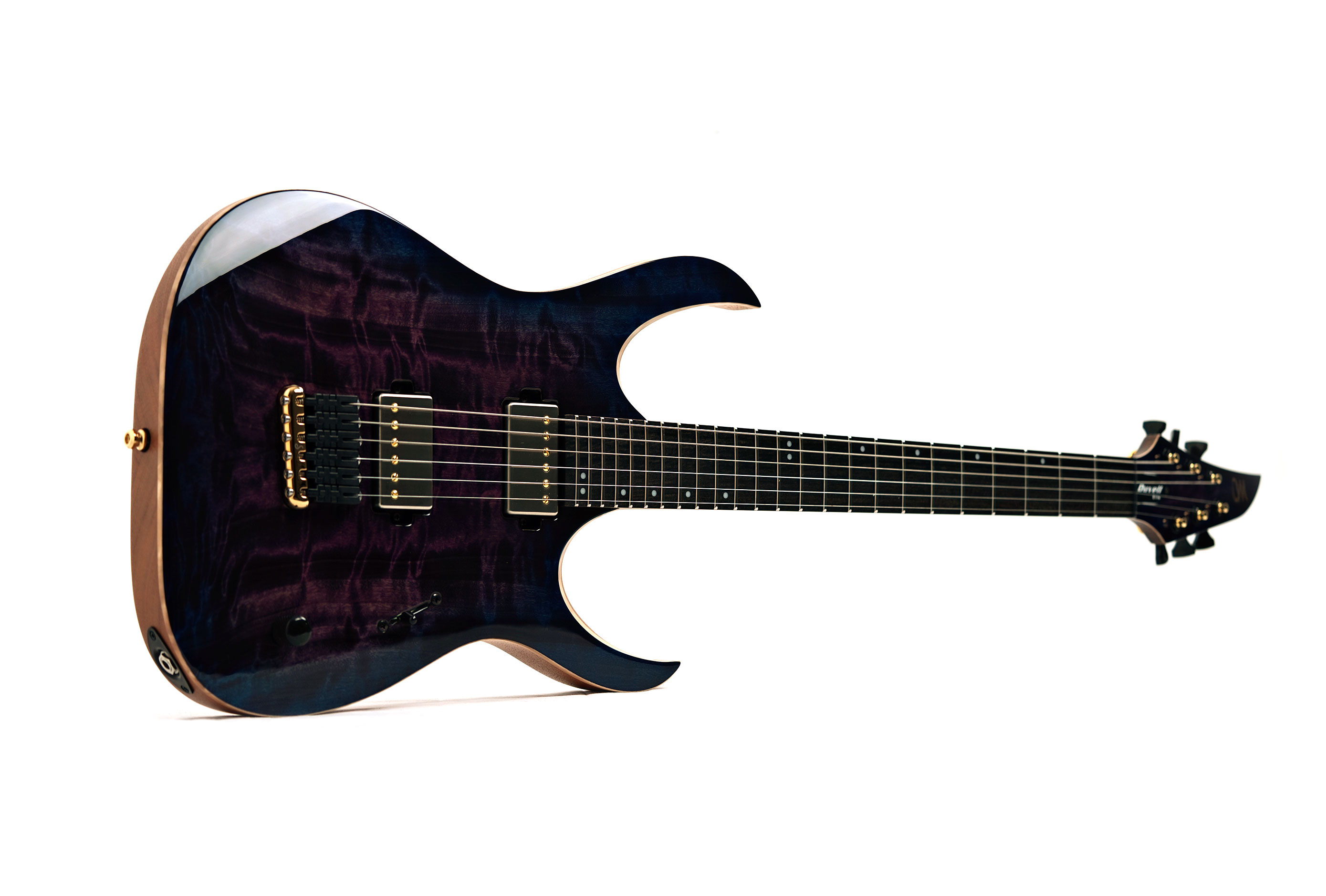 Mayones Duvell Elite 6 4A Curly Poplar Trans Dirty Purple Burst #DF2601236