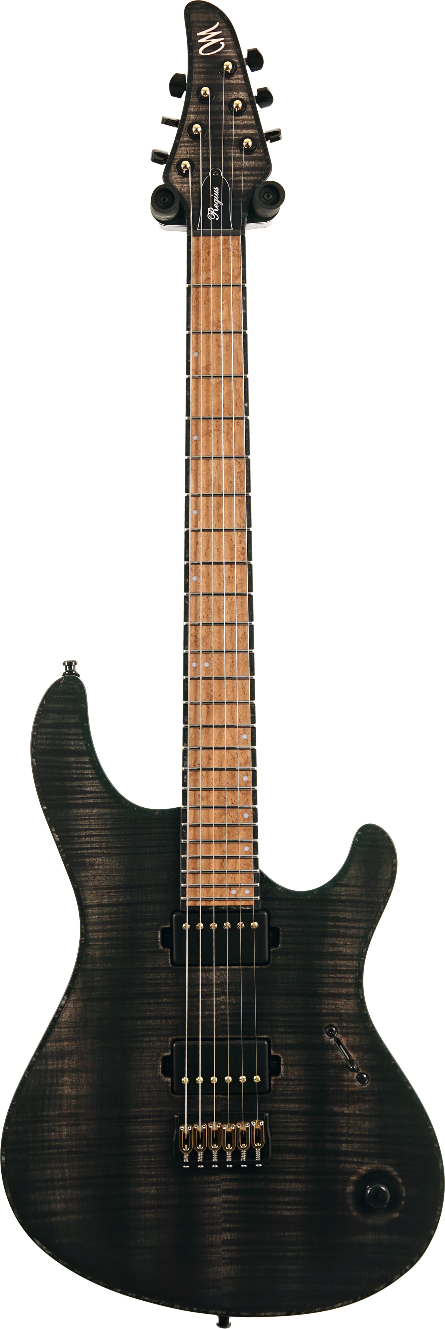Mayones Regius 6 4A Flamed Maple Matt Antique Black #RF2605294