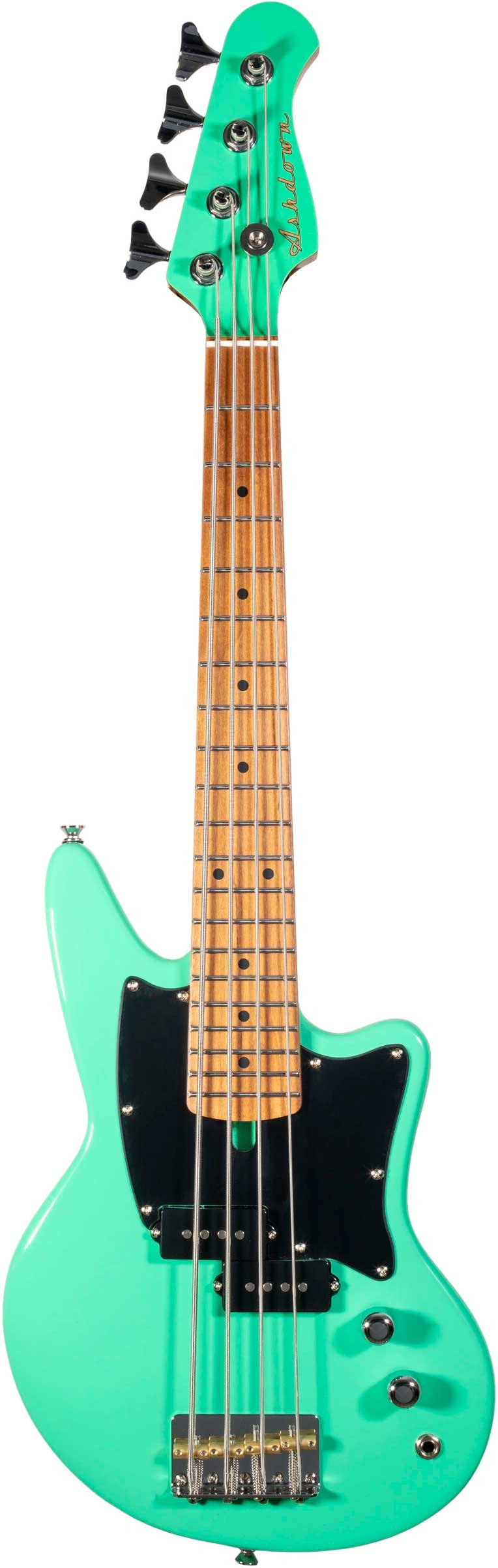 Ashdown Roasted Capri 23 Short Scale Bass Mint Green 