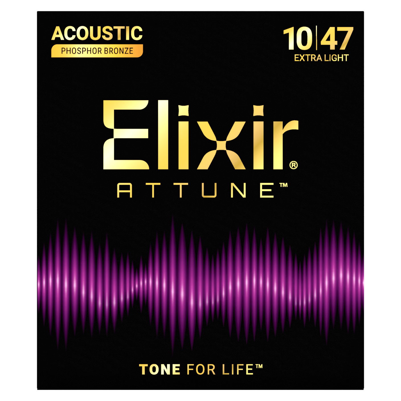 Elixir ATTUNE 92/8 Phosphor Bronze Extra Light 10-47
