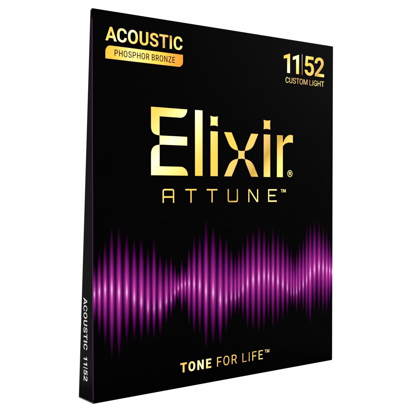 Elixir ATTUNE 92/8 Phosphor Bronze Custom Light 11-52