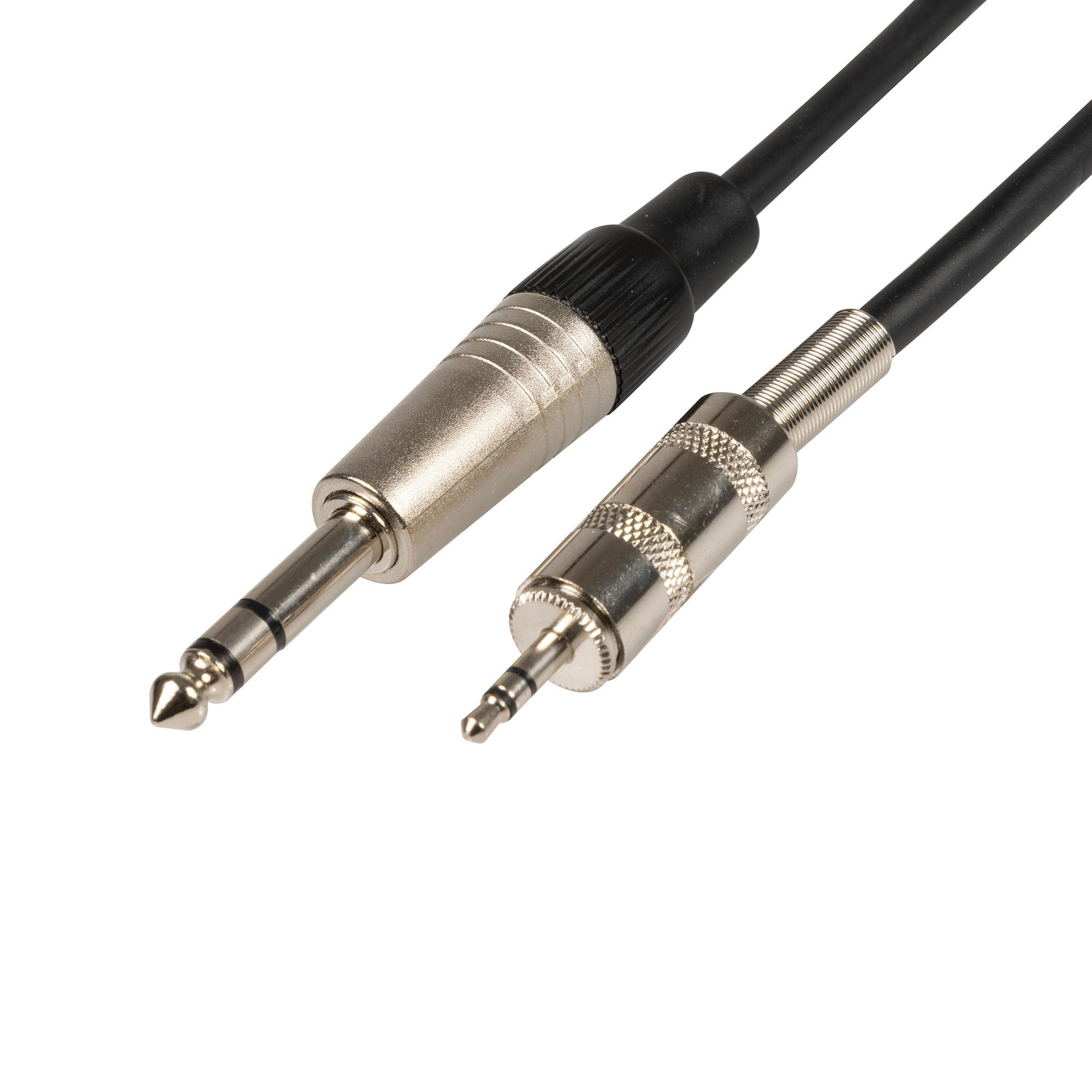 Citronic Classic Audio Leads 6.3mm TRS Jack Plug - 3.5mm TRS Jack Plug 3.0m