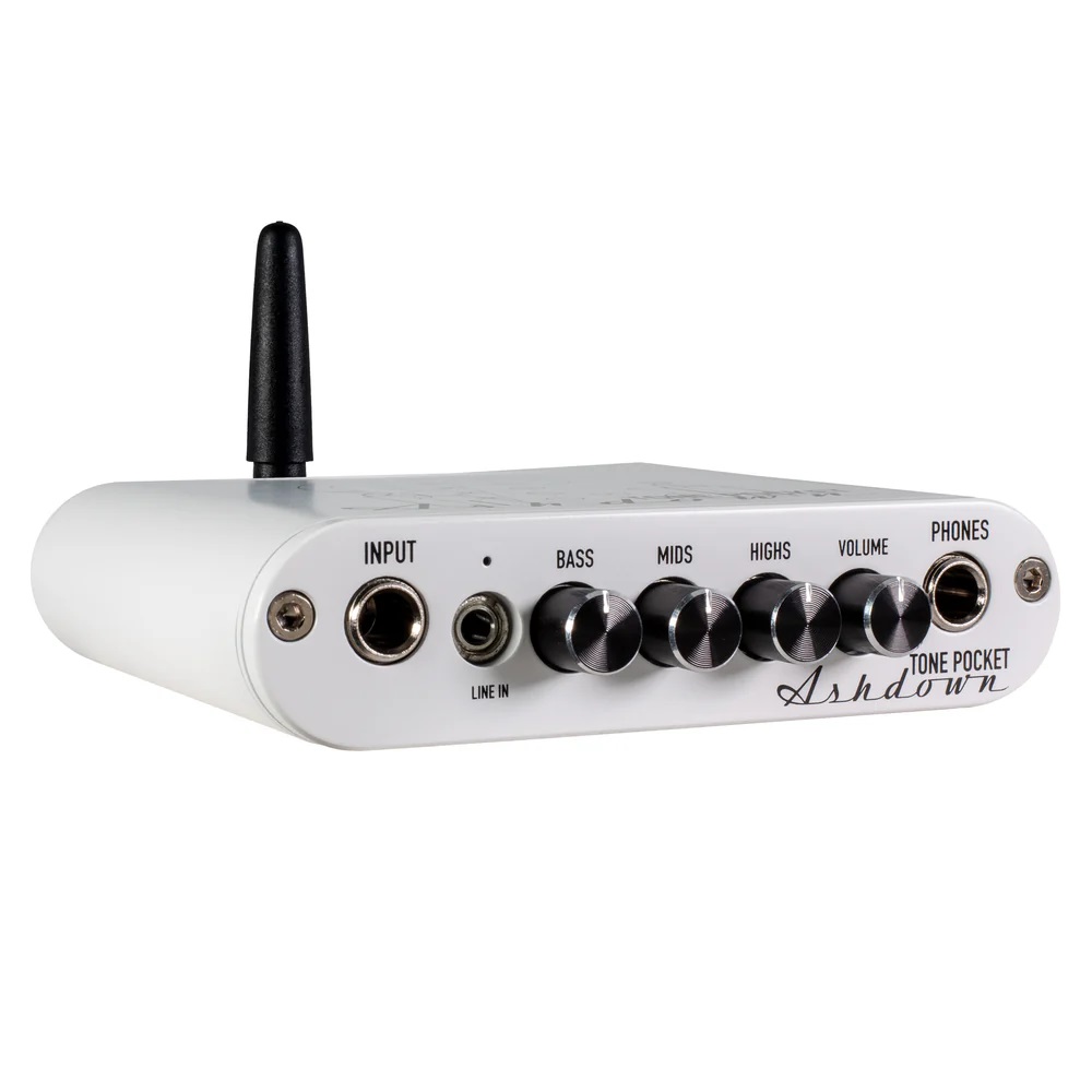 Ashdown Tone Pocket Headphone Preamp White Bluetooth