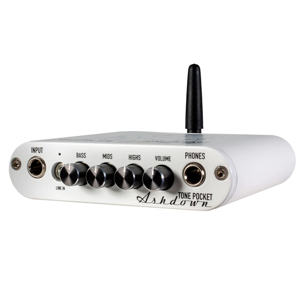 Ashdown Tone Pocket Headphone Preamp White Bluetooth