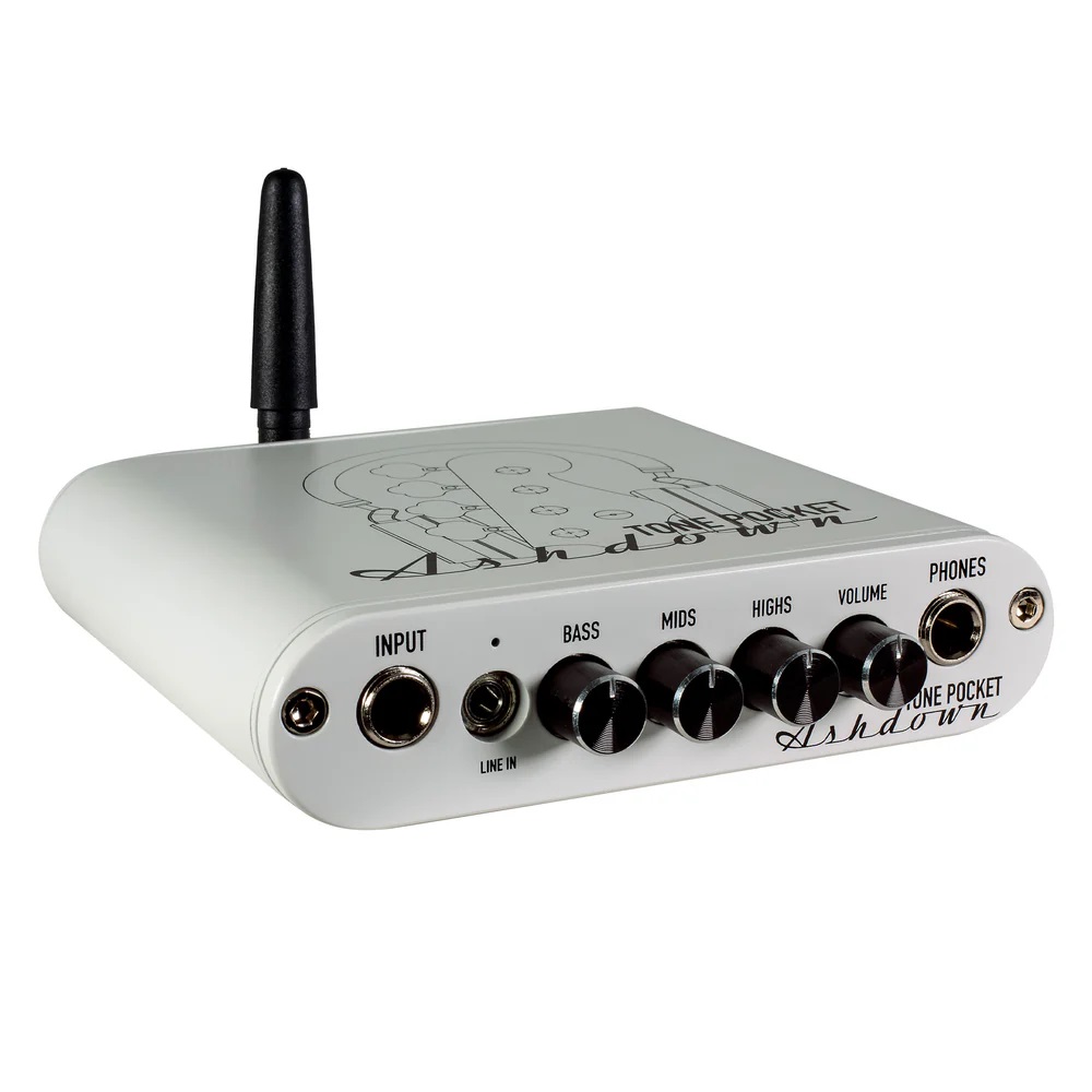 Ashdown Tone Pocket Headphone Preamp White Bluetooth