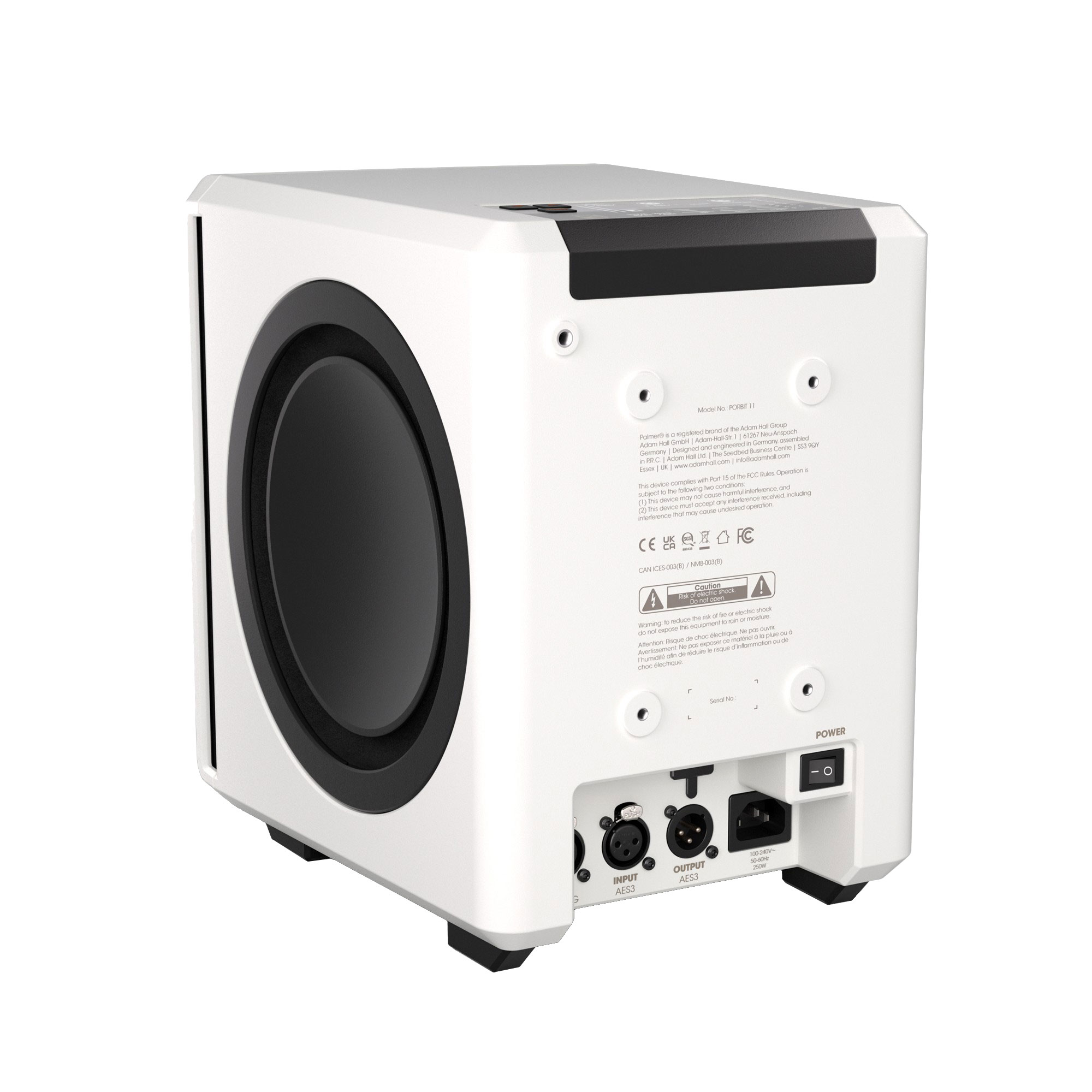 Palmer Orbit 11 Active Monitor White (Single)