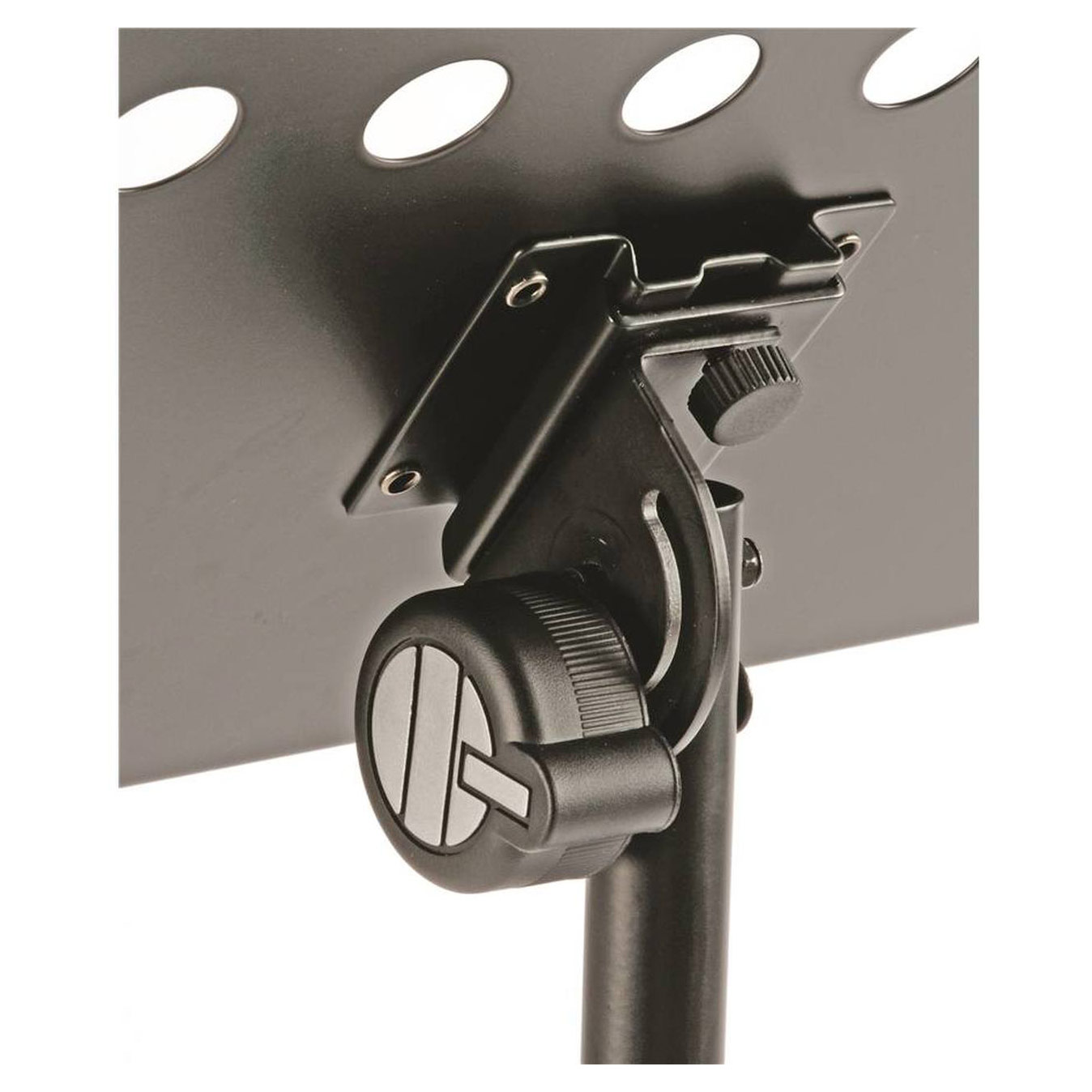 Quiklok MS330 Music Stand Perforated Metal Desk with Carrying Bag Black