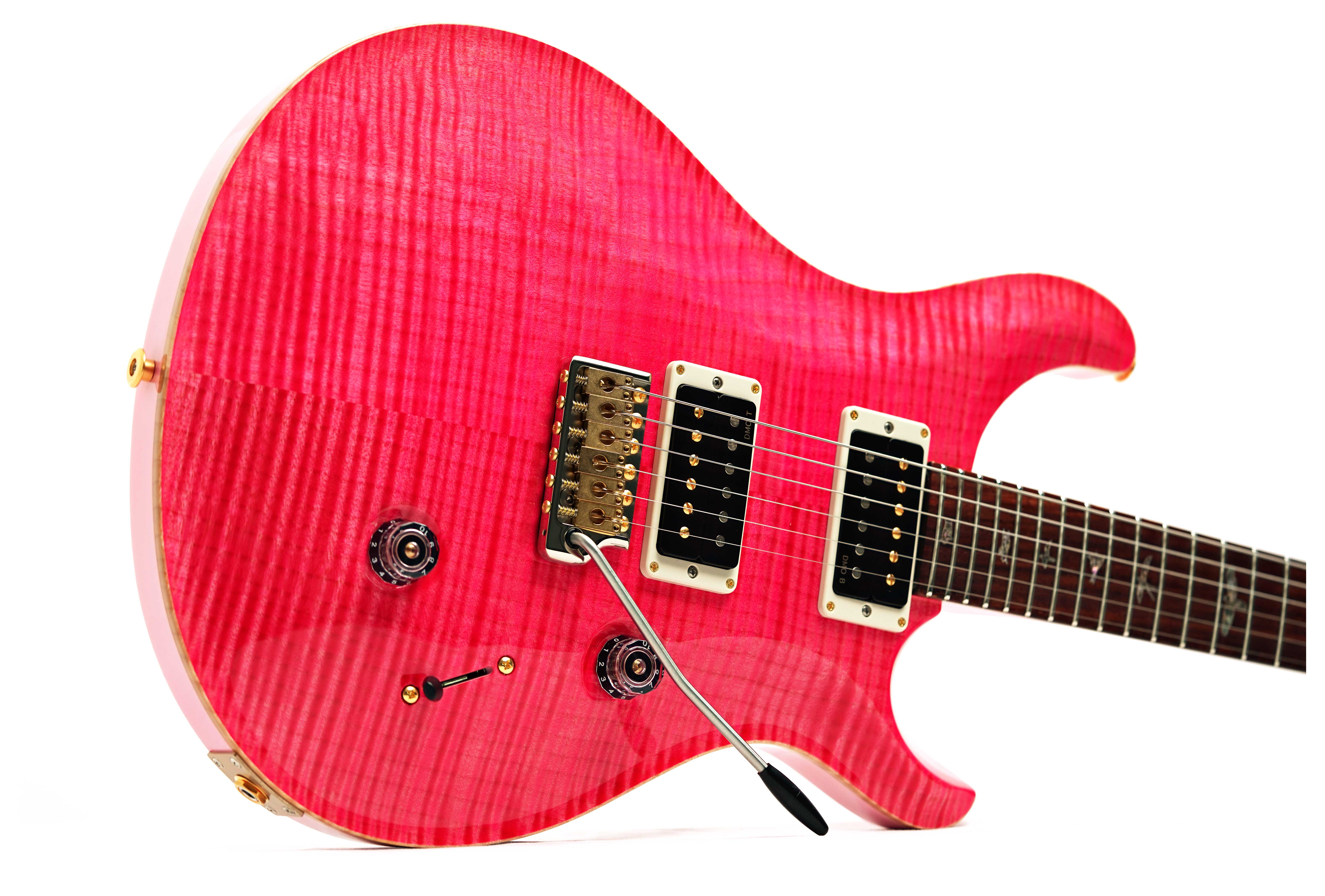 PRS Limited Edition Wood Library Custom 24 Hand Selected 10 Top Bonnie Pink #0427306