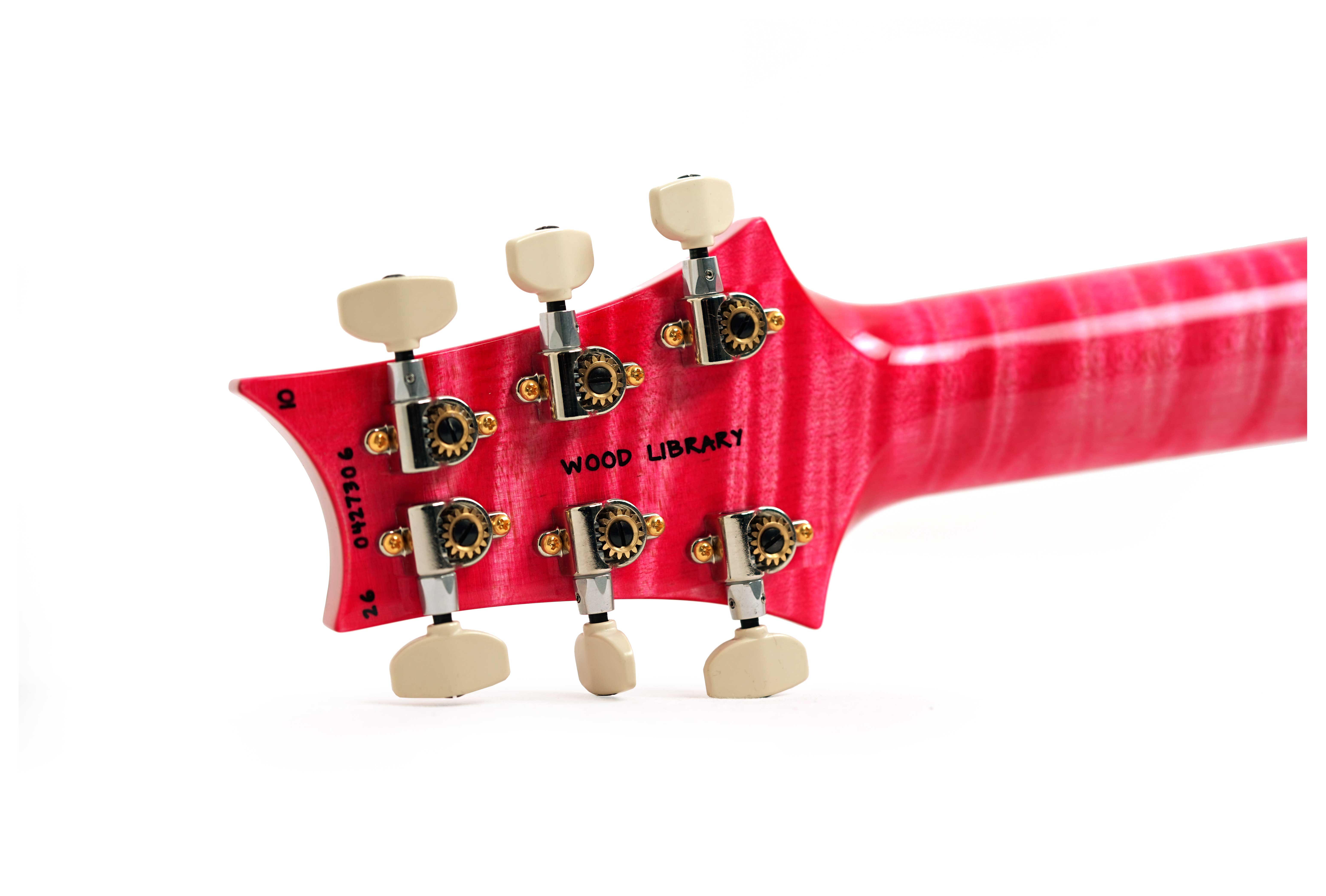 PRS Limited Edition Wood Library Custom 24 Hand Selected 10 Top Bonnie Pink #0427306