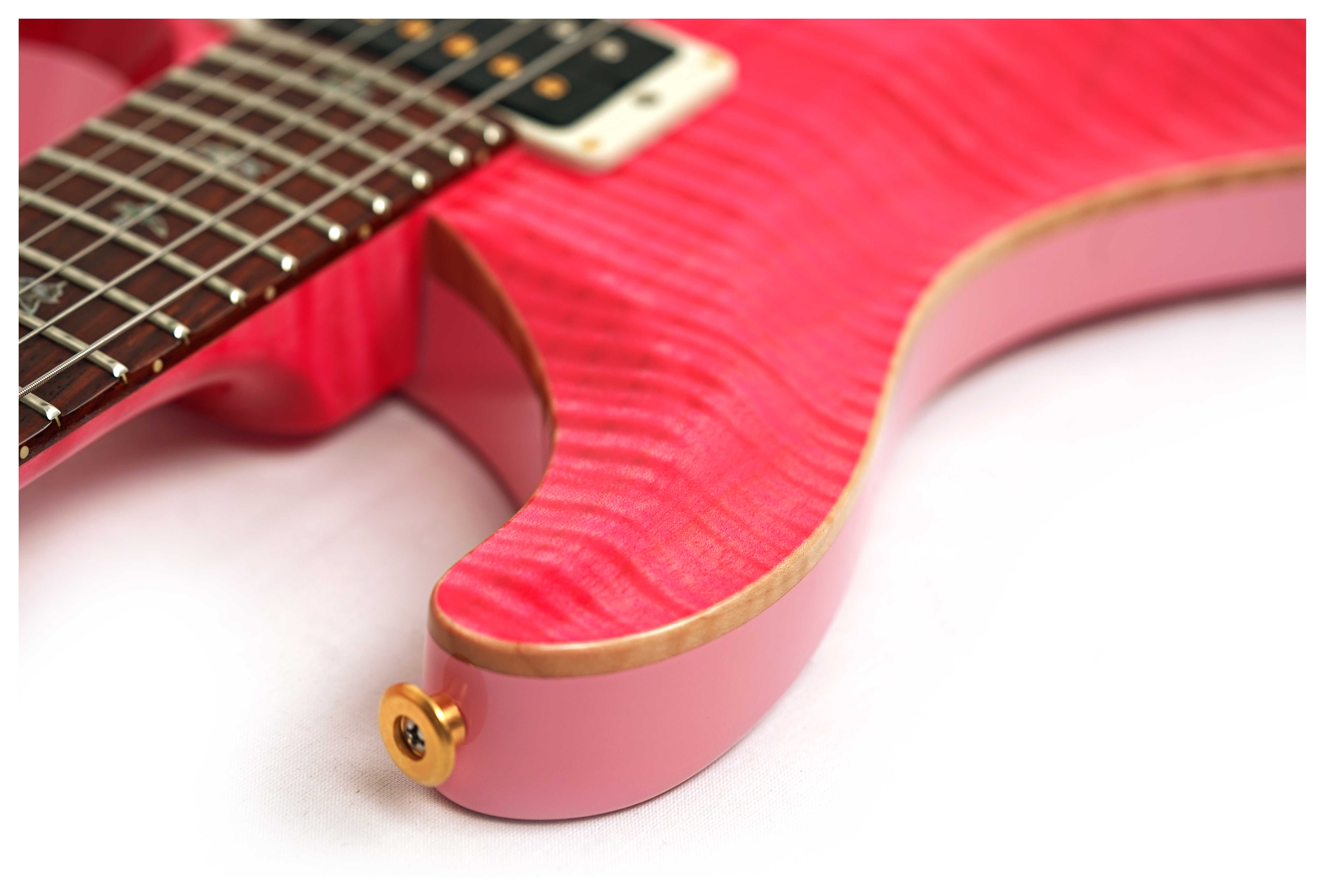 PRS Limited Edition Wood Library Custom 24 Hand Selected 10 Top Bonnie Pink #0427306
