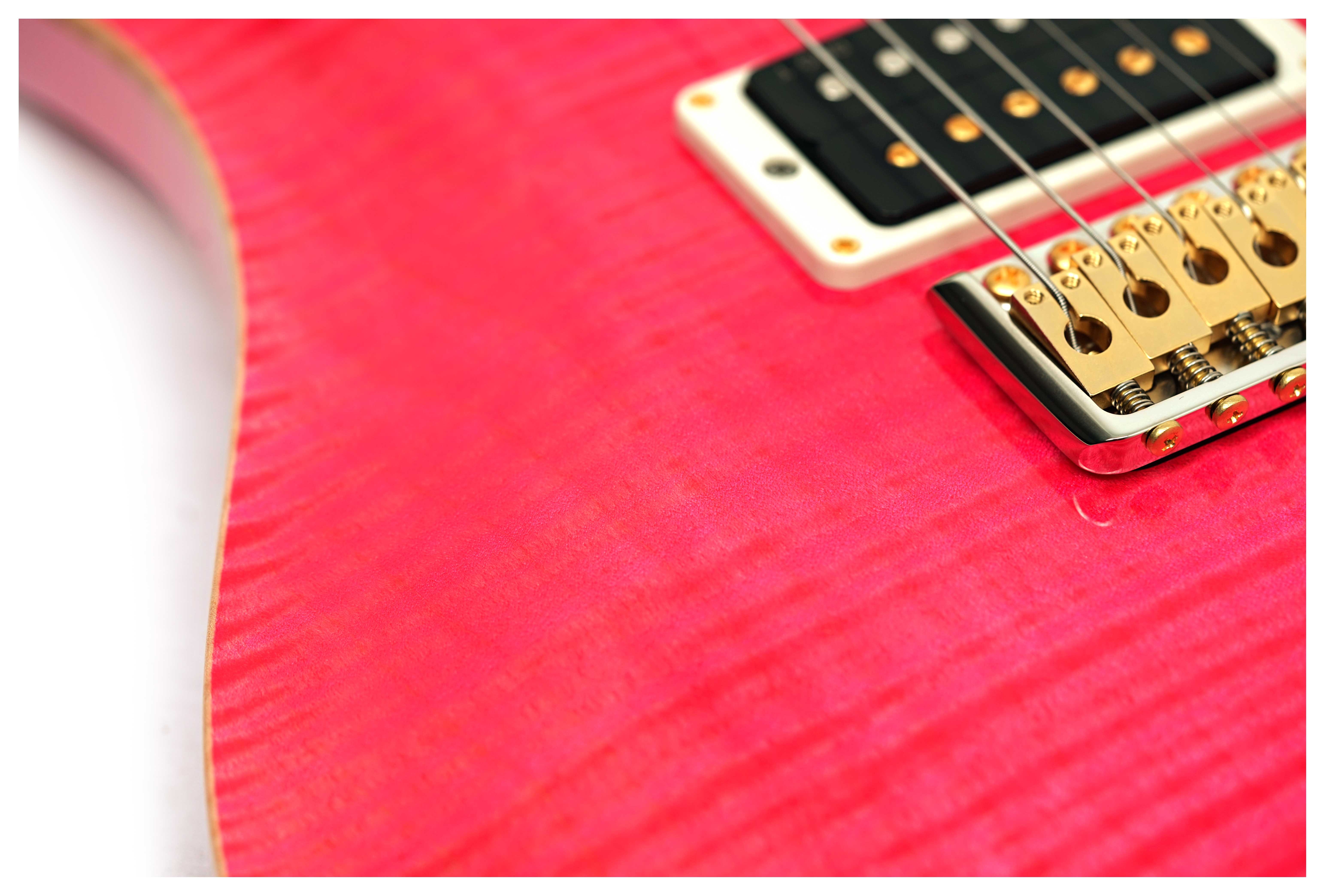 PRS Limited Edition Wood Library Custom 24 Hand Selected 10 Top Bonnie Pink #0427306