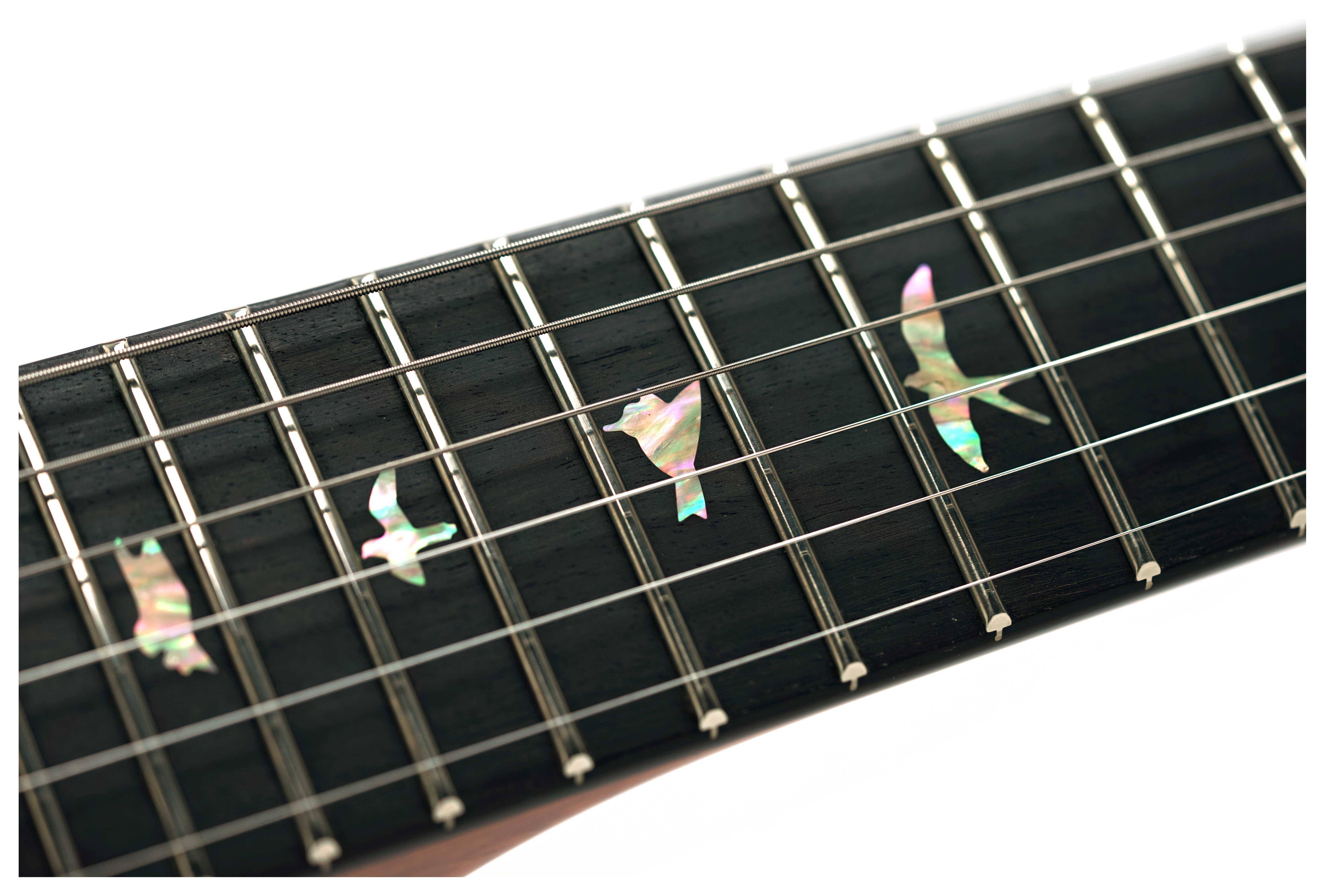 PRS Limited Edition Custom 24 Semi-Hollow Hand Selected Artist Grade Faded Indigo with Korean Awabi Birds #0424292