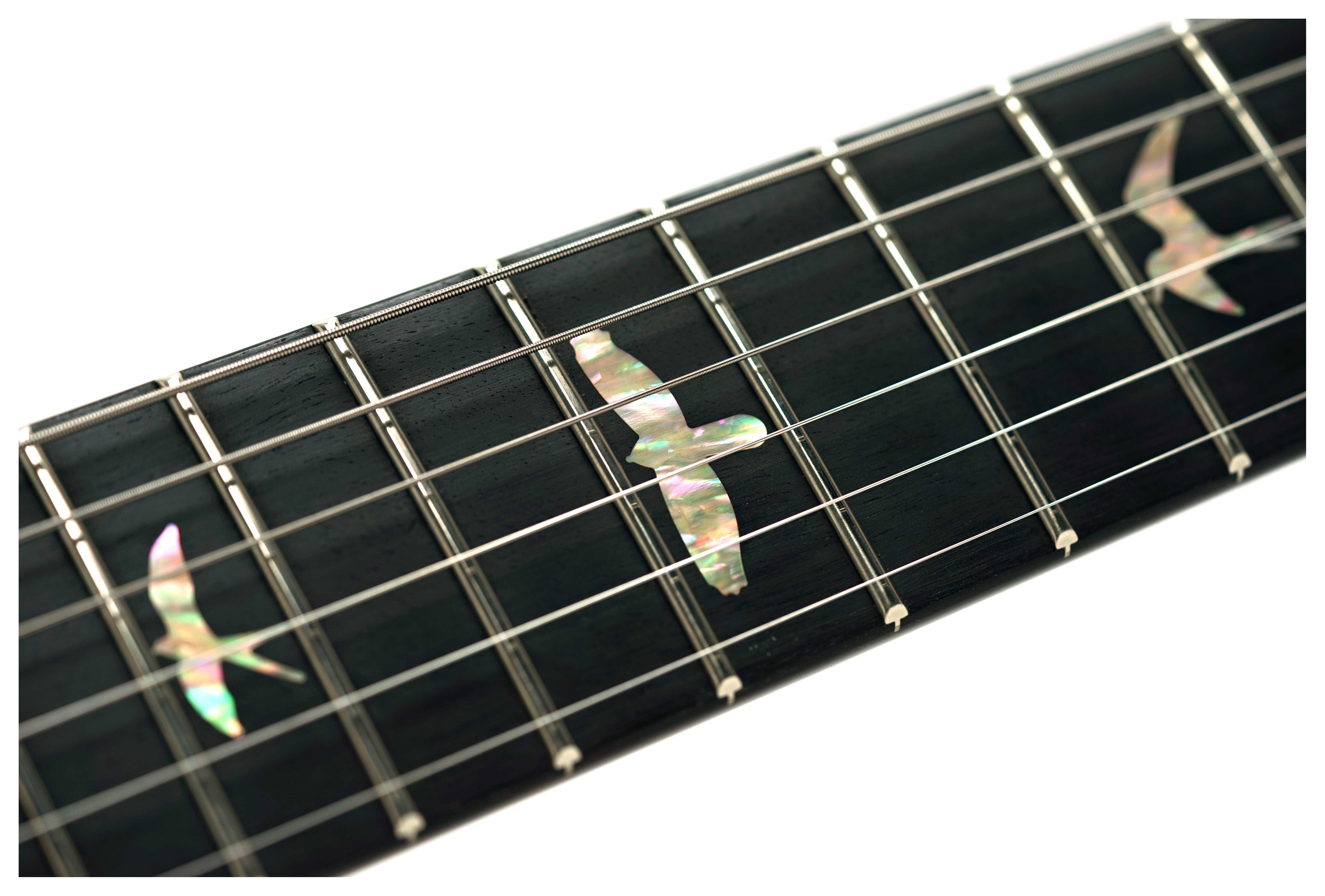 PRS Limited Edition Custom 24 Semi-Hollow Hand Selected Artist Grade Faded Indigo with Korean Awabi Birds #0424292