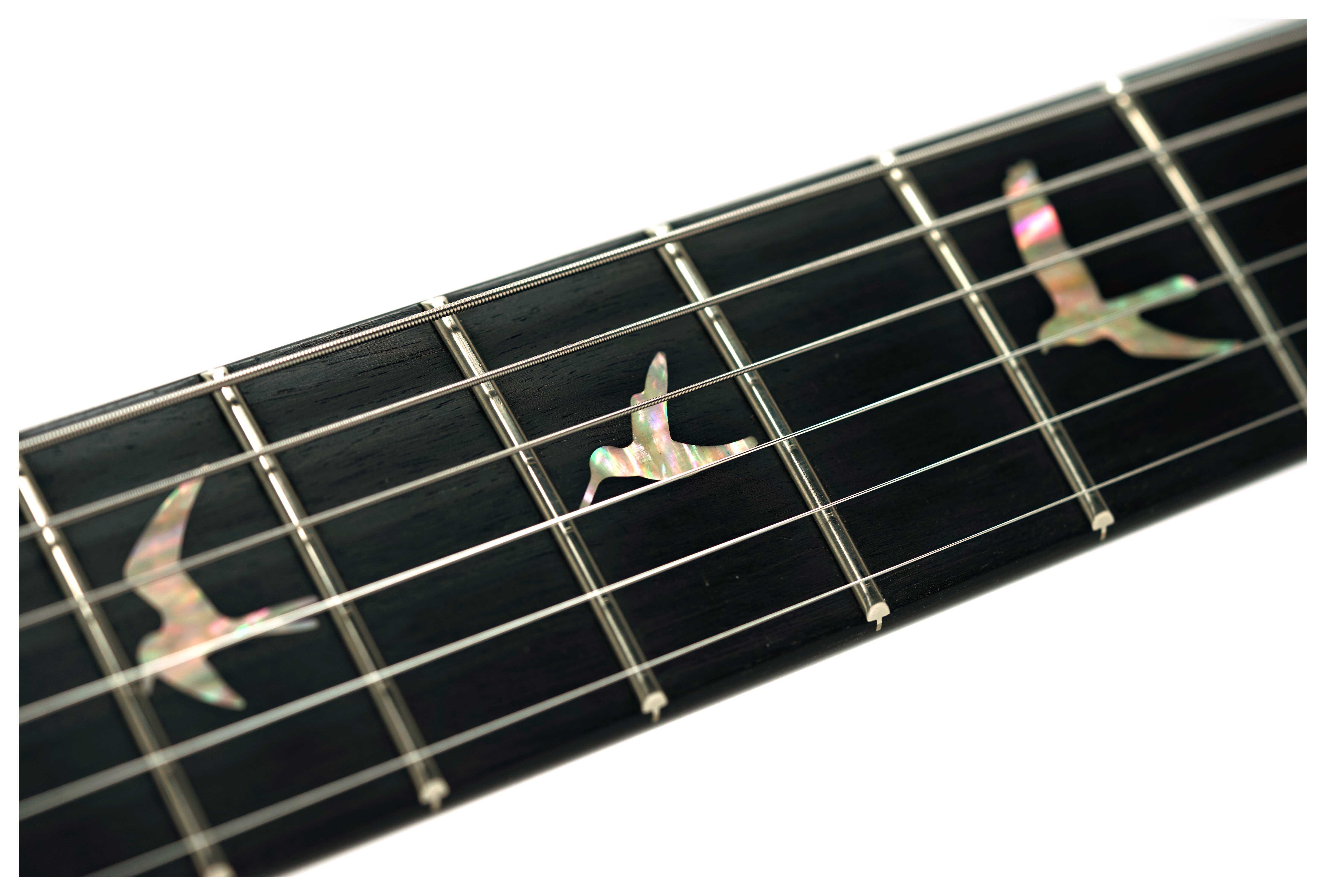 PRS Limited Edition Custom 24 Semi-Hollow Hand Selected Artist Grade Faded Indigo with Korean Awabi Birds #0424292