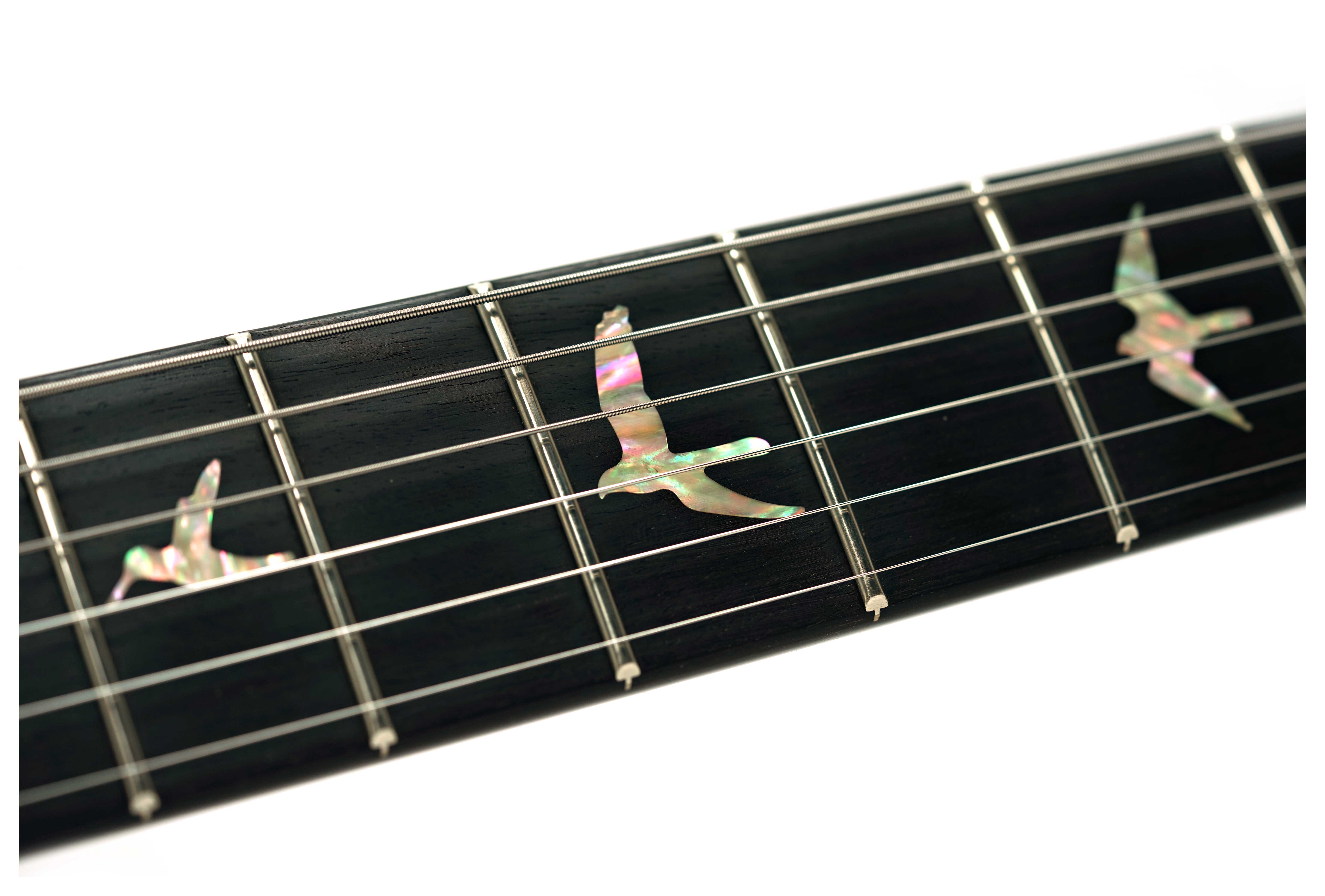 PRS Limited Edition Custom 24 Semi-Hollow Hand Selected Artist Grade Faded Indigo with Korean Awabi Birds #0424292