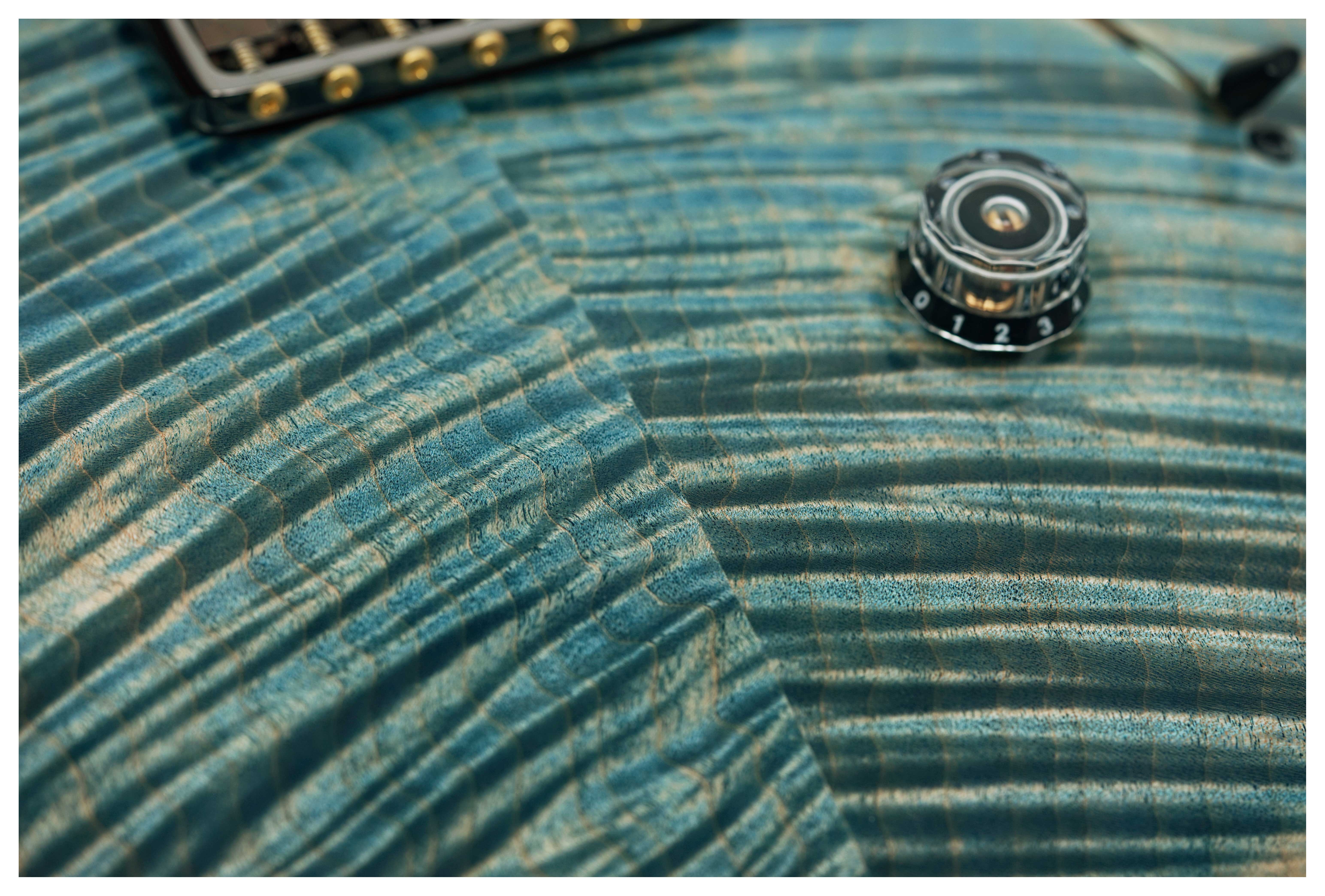 PRS Limited Edition Custom 24 Semi-Hollow Hand Selected Artist Grade Faded Indigo with Korean Awabi Birds #0424292